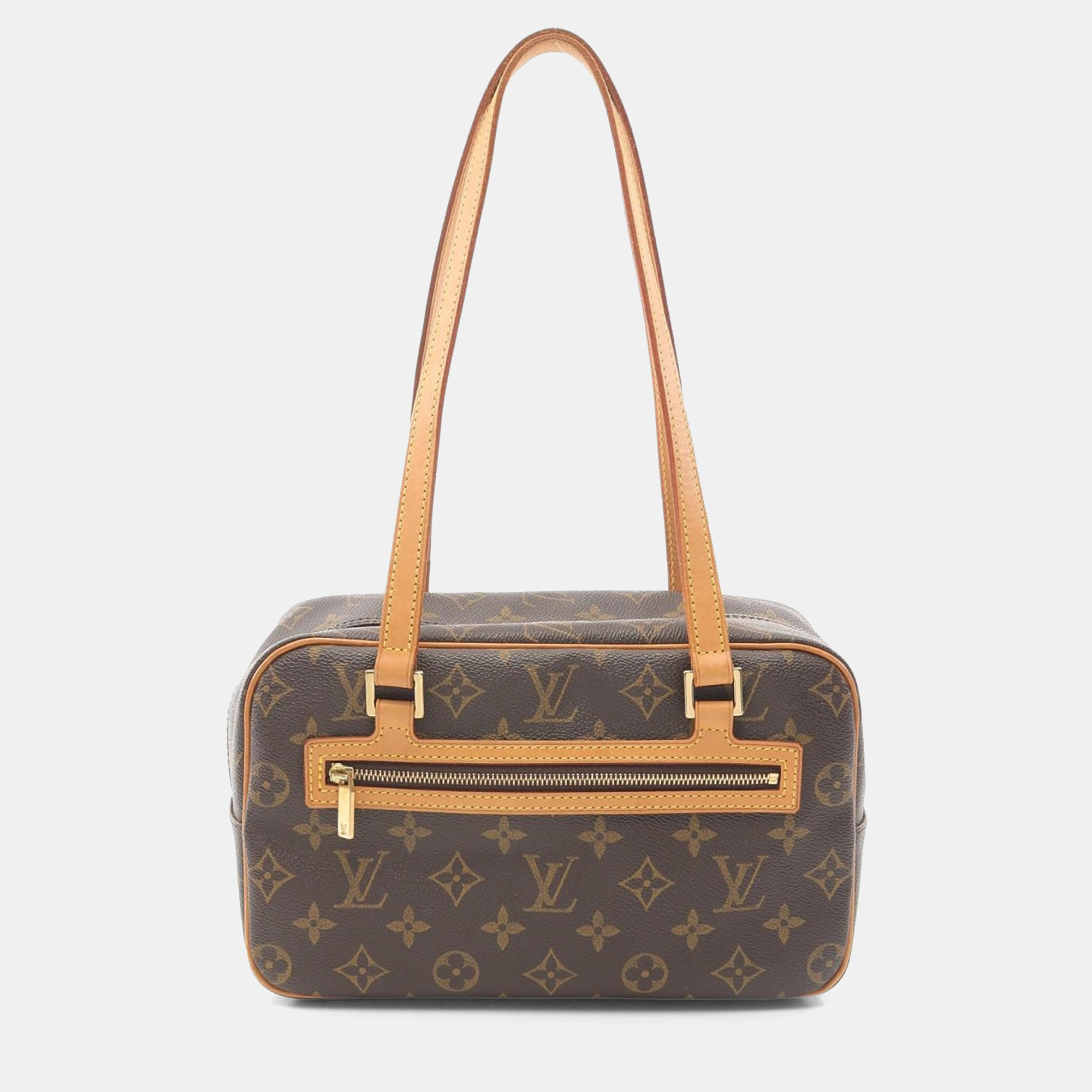 

Louis Vuitton Cite MM Brown Monogram Canvas Leather Shoulder Bag