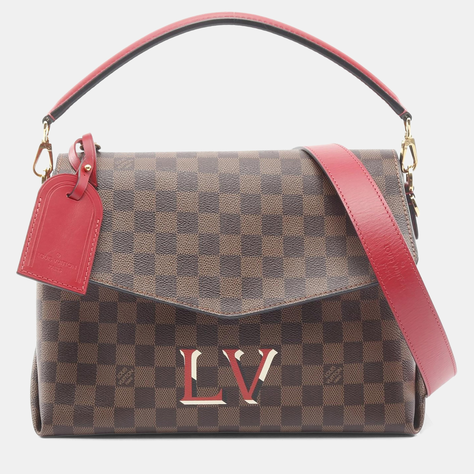 

Louis Vuitton Beaubourg Red Damier Coated Canvas Crossbody Bag, Brown