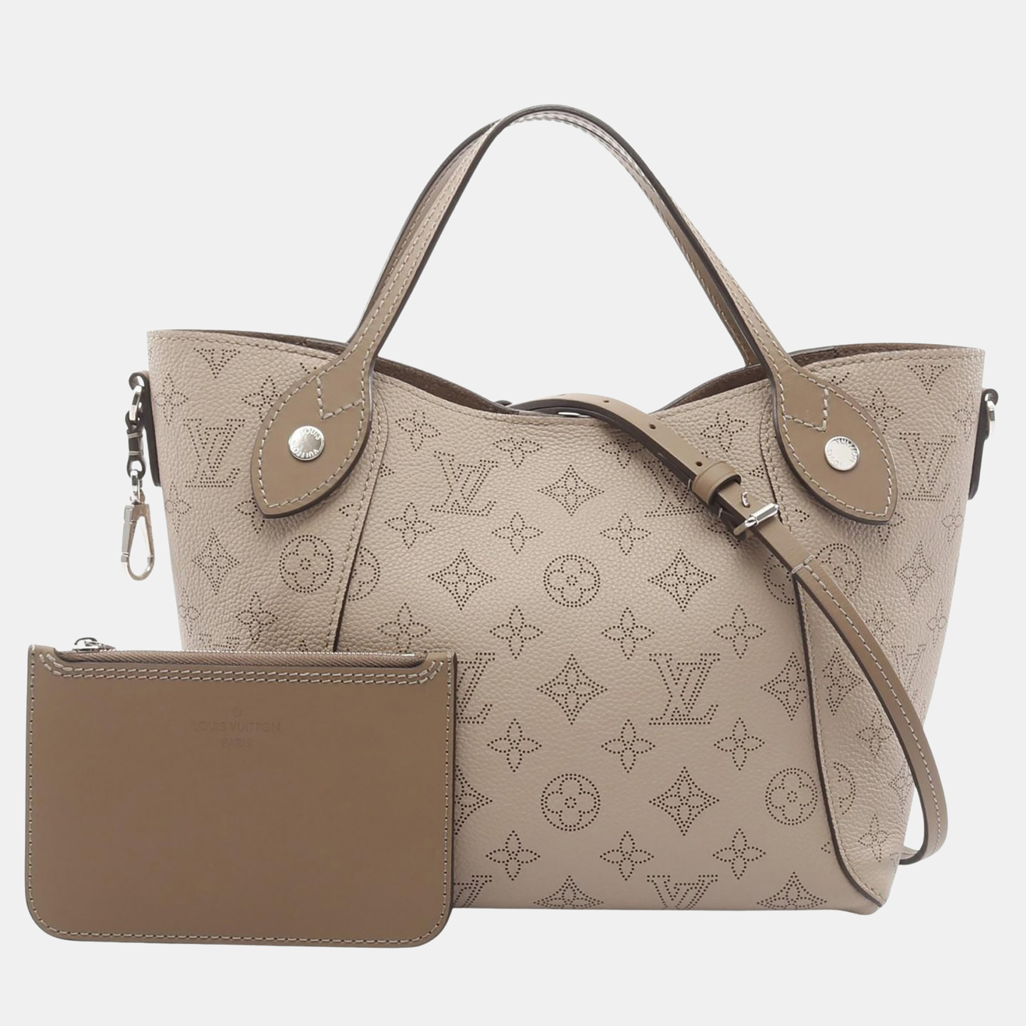 

Louis Vuitton Hina PM Beige Mahina Leather Tote Bag