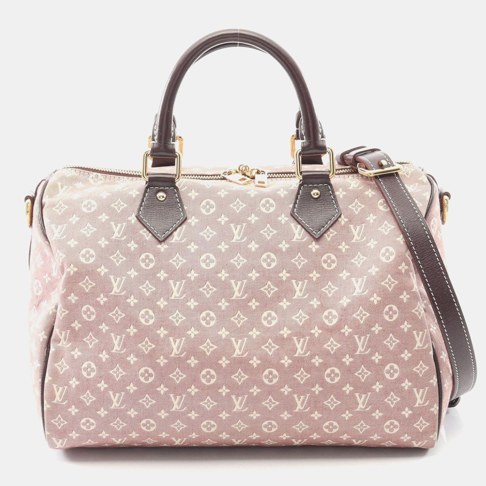 

Louis Vuitton Speedy Bandouliere 30 Bordeaux Monogram Idylle Fabric Boston Bag, Beige