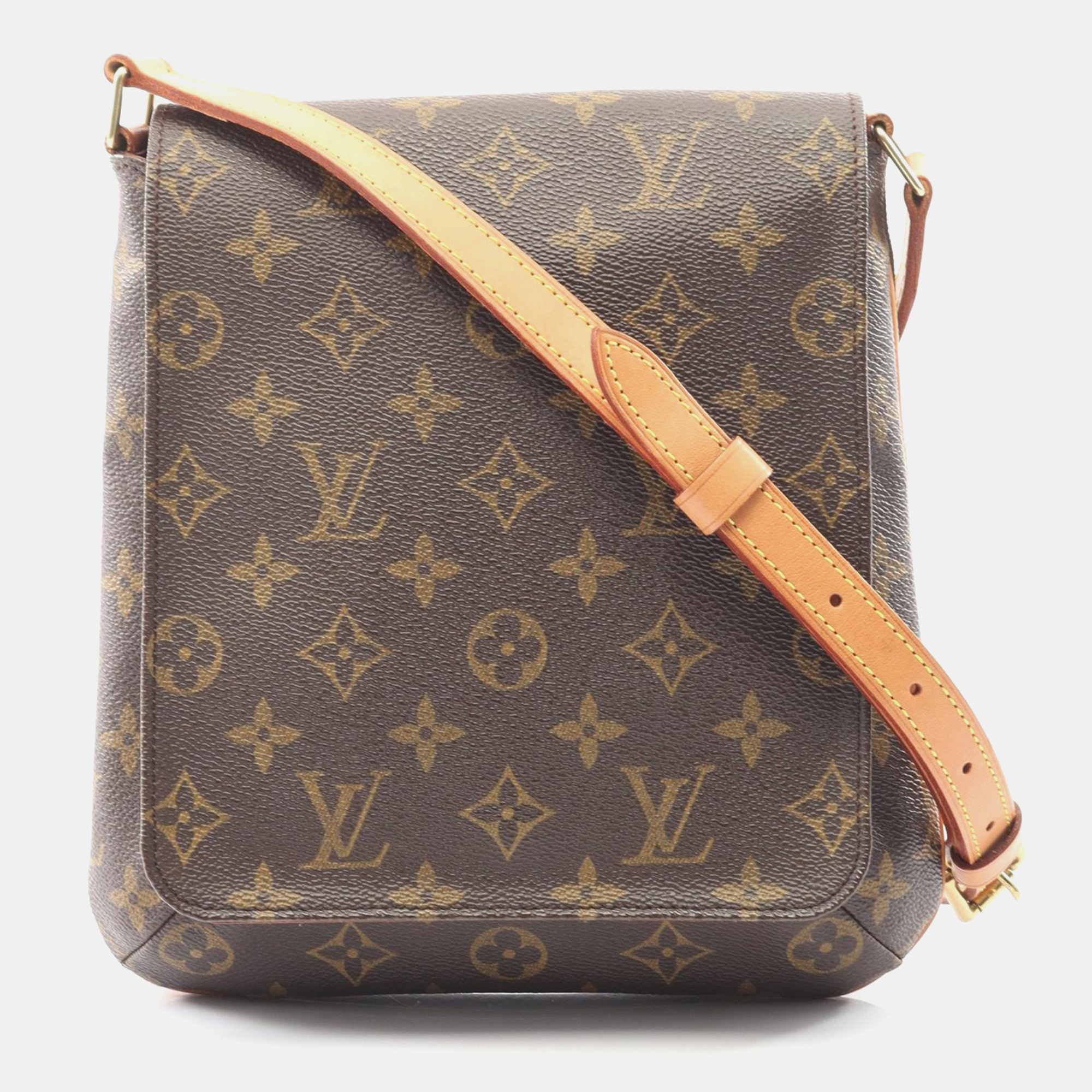 

Louis Vuitton Musette Salsa Long Brown Monogram Canvas Shoulder Bag