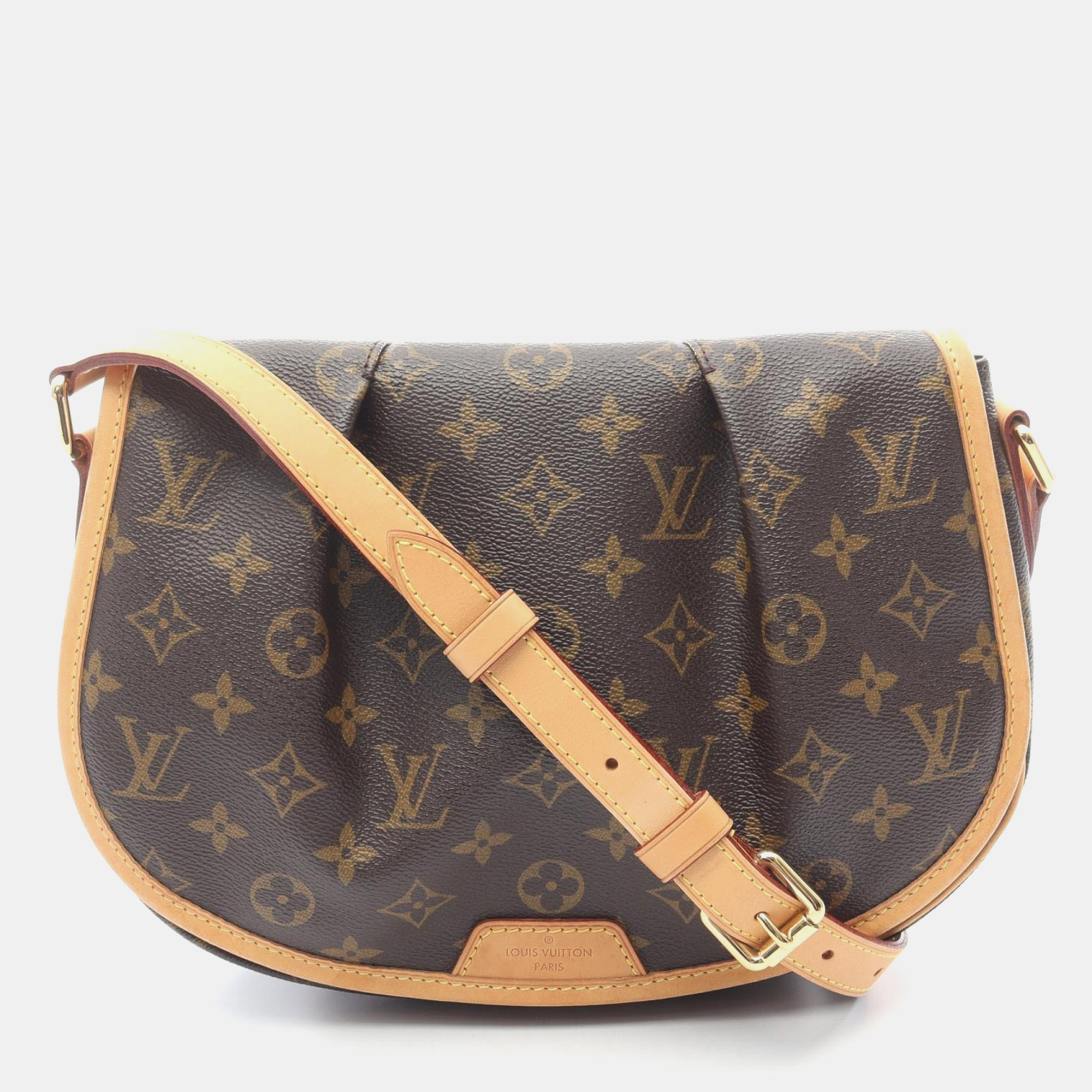 

Louis Vuitton Menilmontant PM Brown Monogram Canvas Leather Crossbody Bag