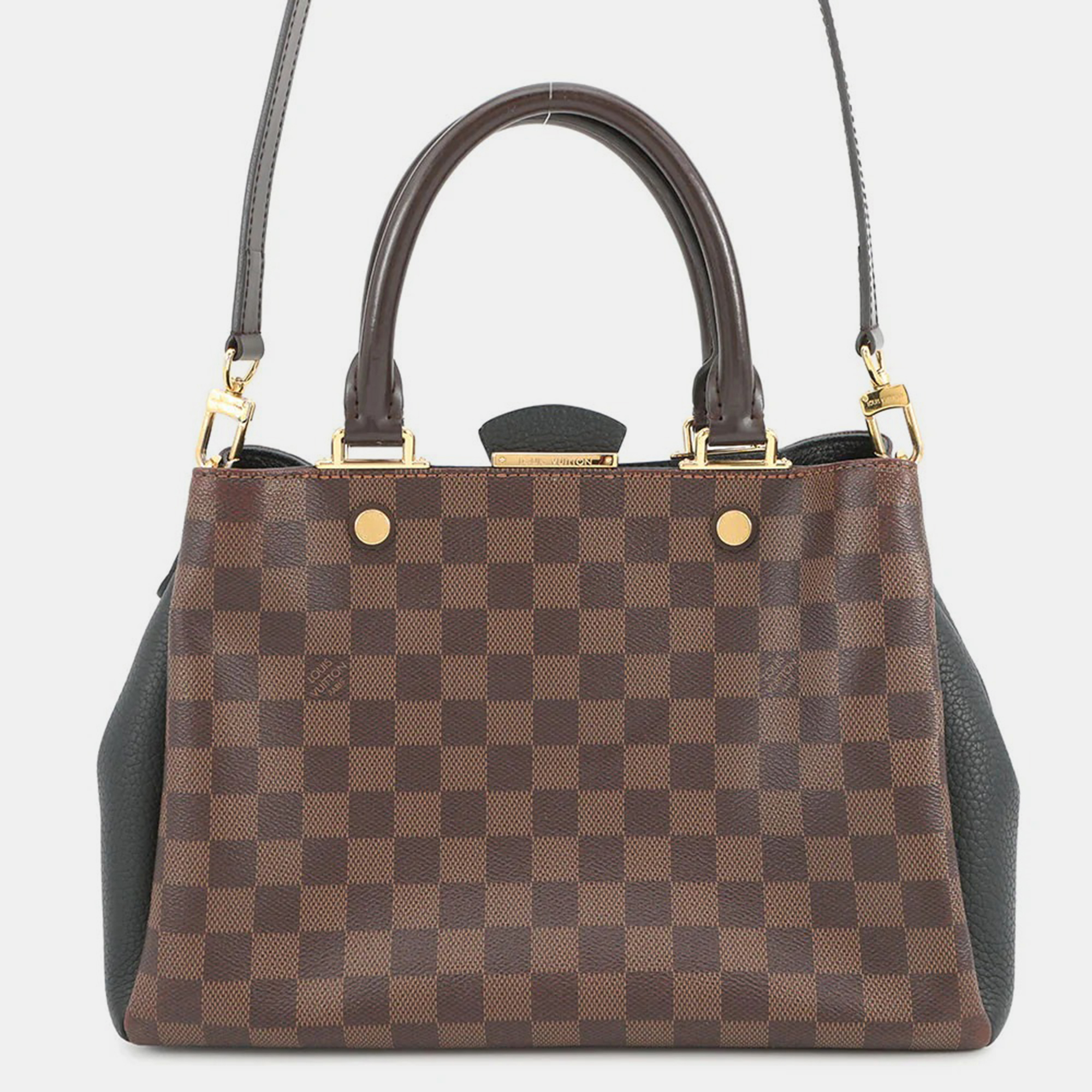 

Louis Vuitton Brittany Noir Damier Ebene Canvas Taurillon Leather, Brown