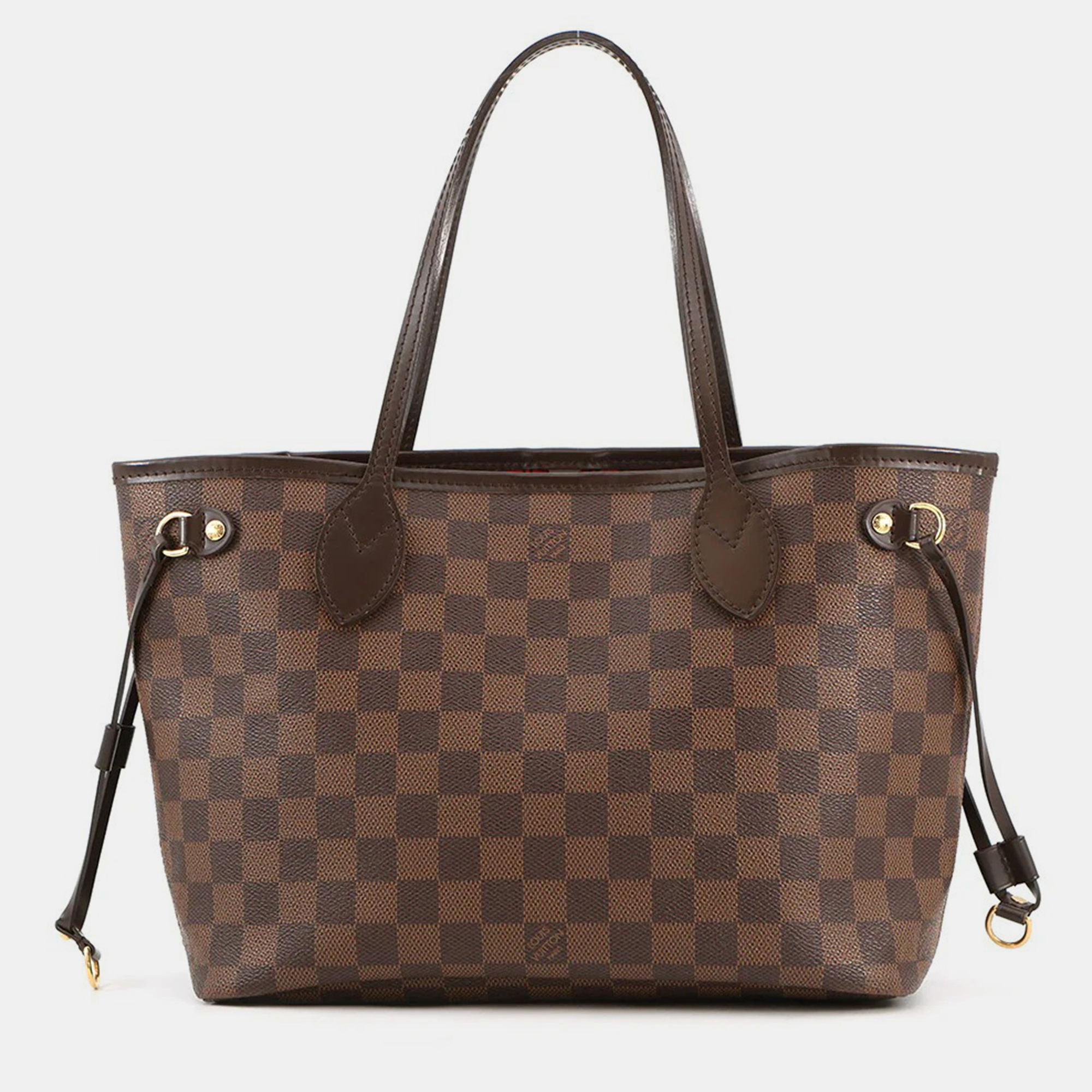 

Louis Vuitton Neverfull Brown Damier Ebene Canvas Size Pm