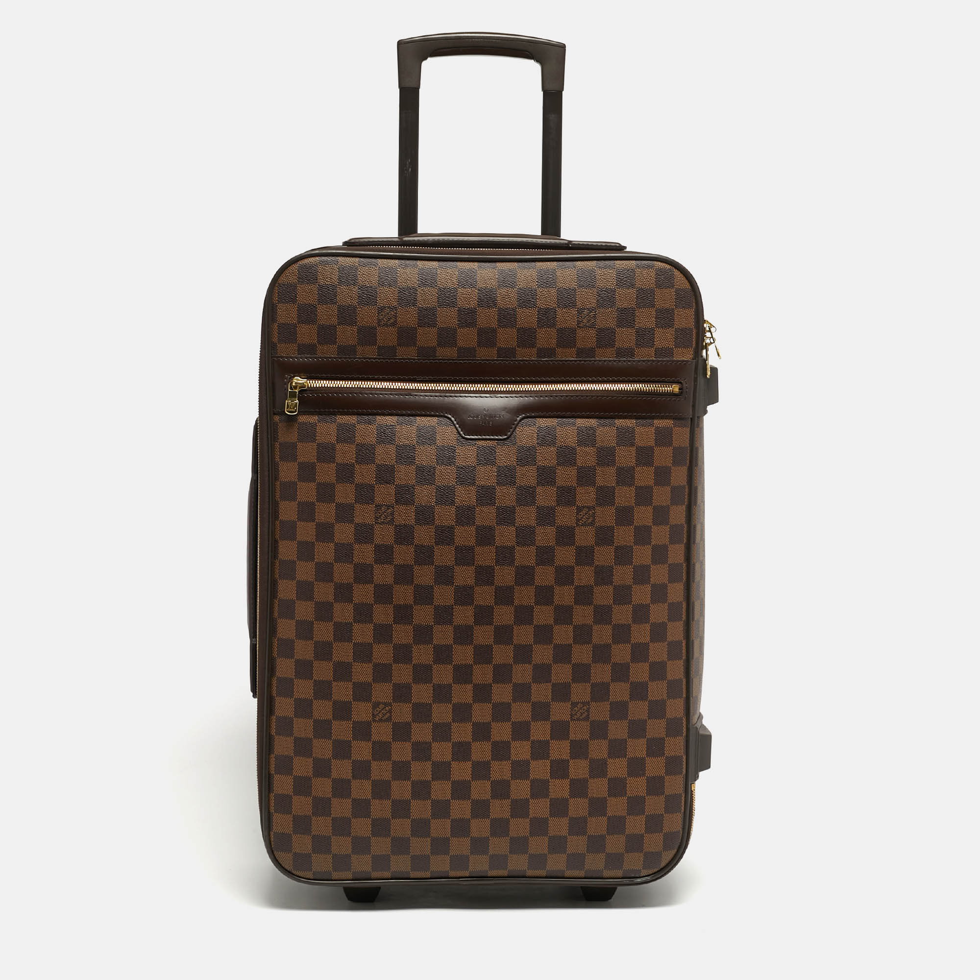 

Louis Vuitton Pegase 55 Damier Ebene Canvas Luggage, Brown