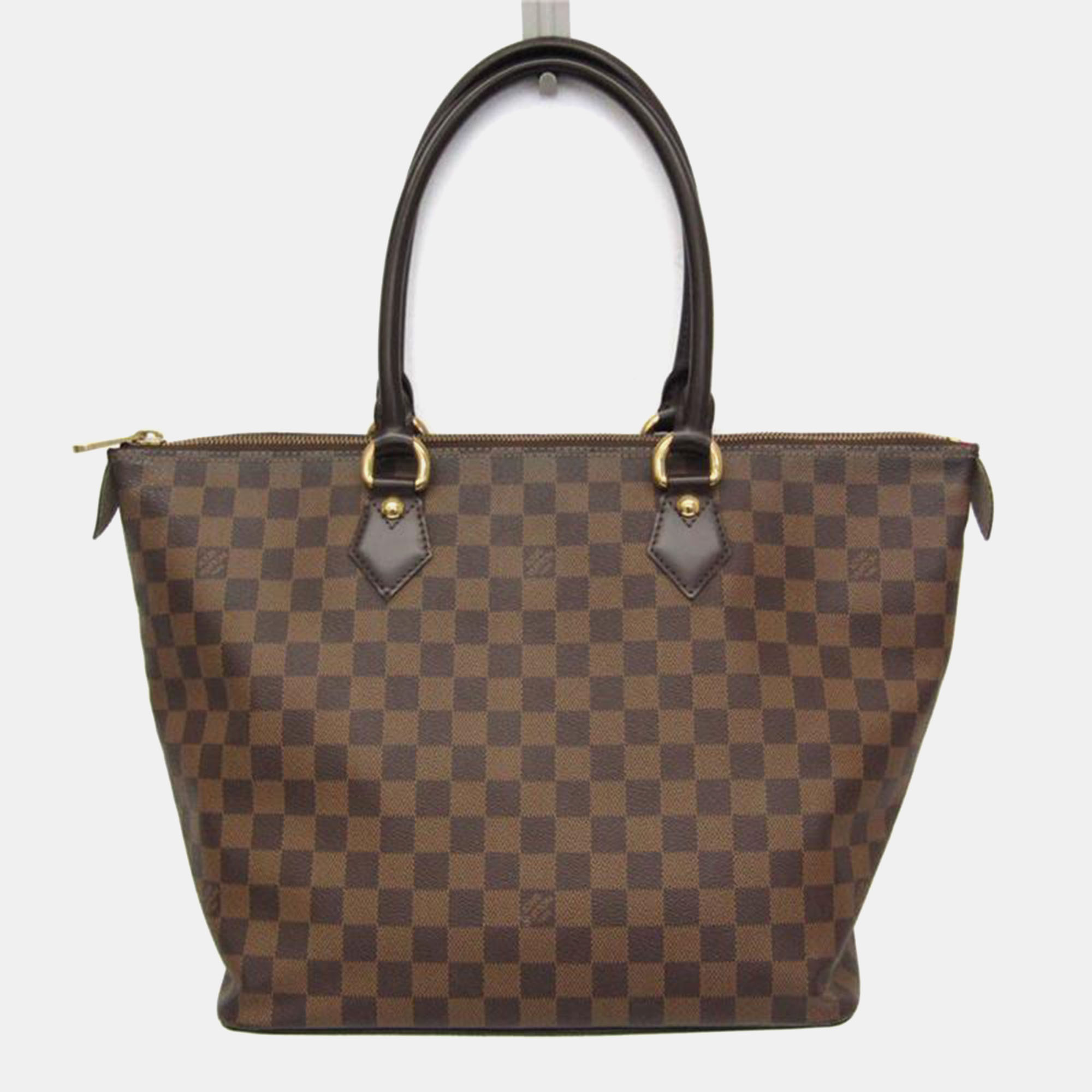 

Louis Vuitton Damier Saleya MM Handbag Ebene, Brown