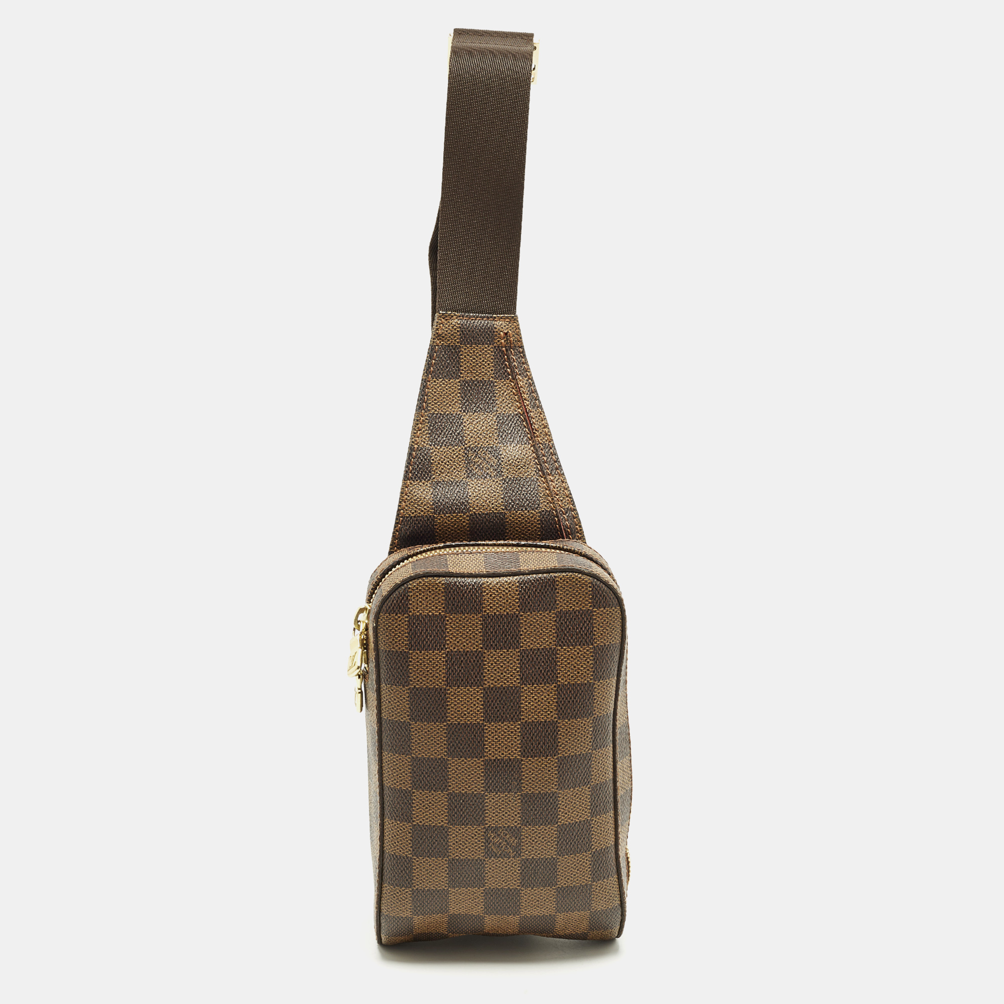 

Louis Vuitton Geronimo Damier Ebene Canvas Bag, Brown