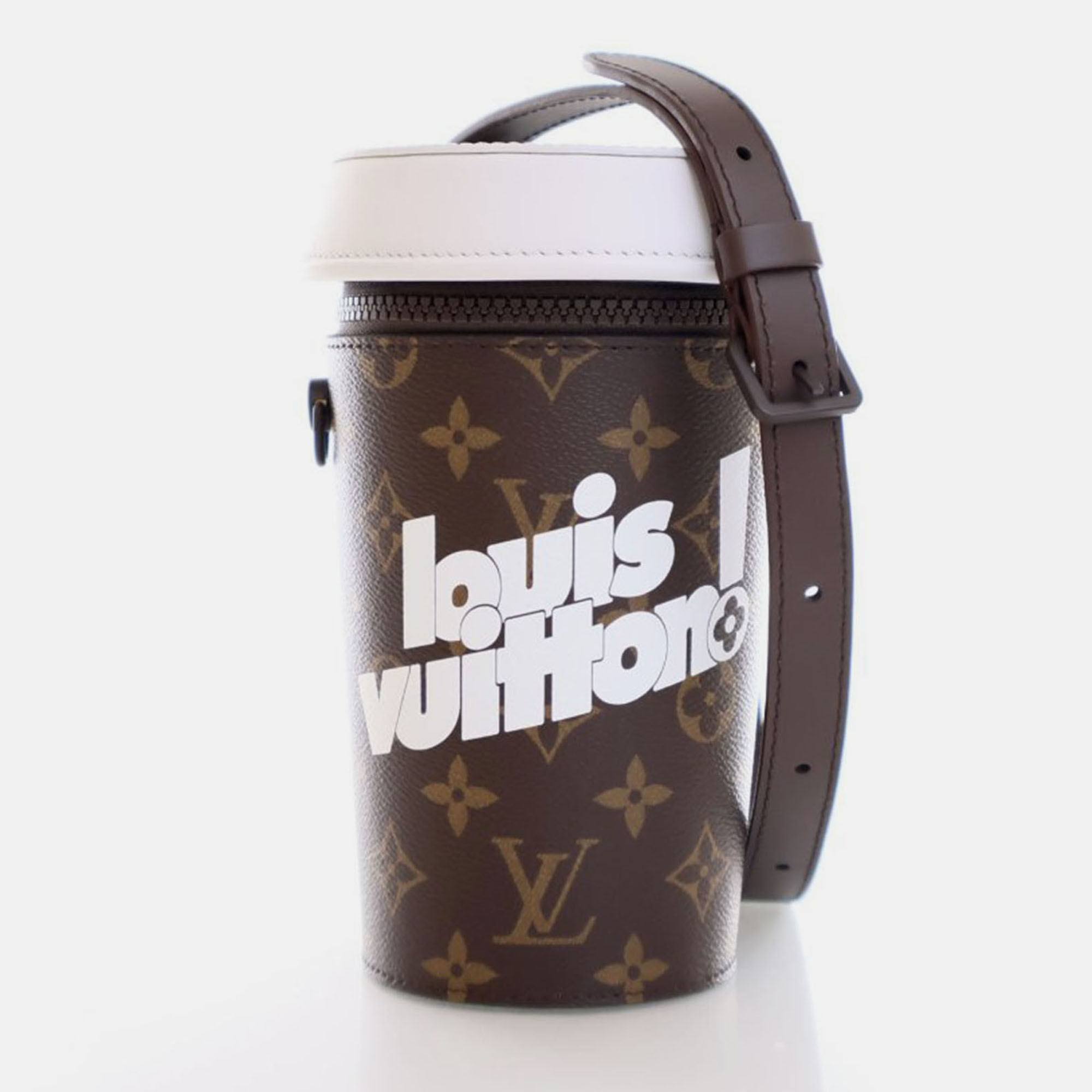 

Louis Vuitton Monogram Coffee Cup Crossbody, Brown