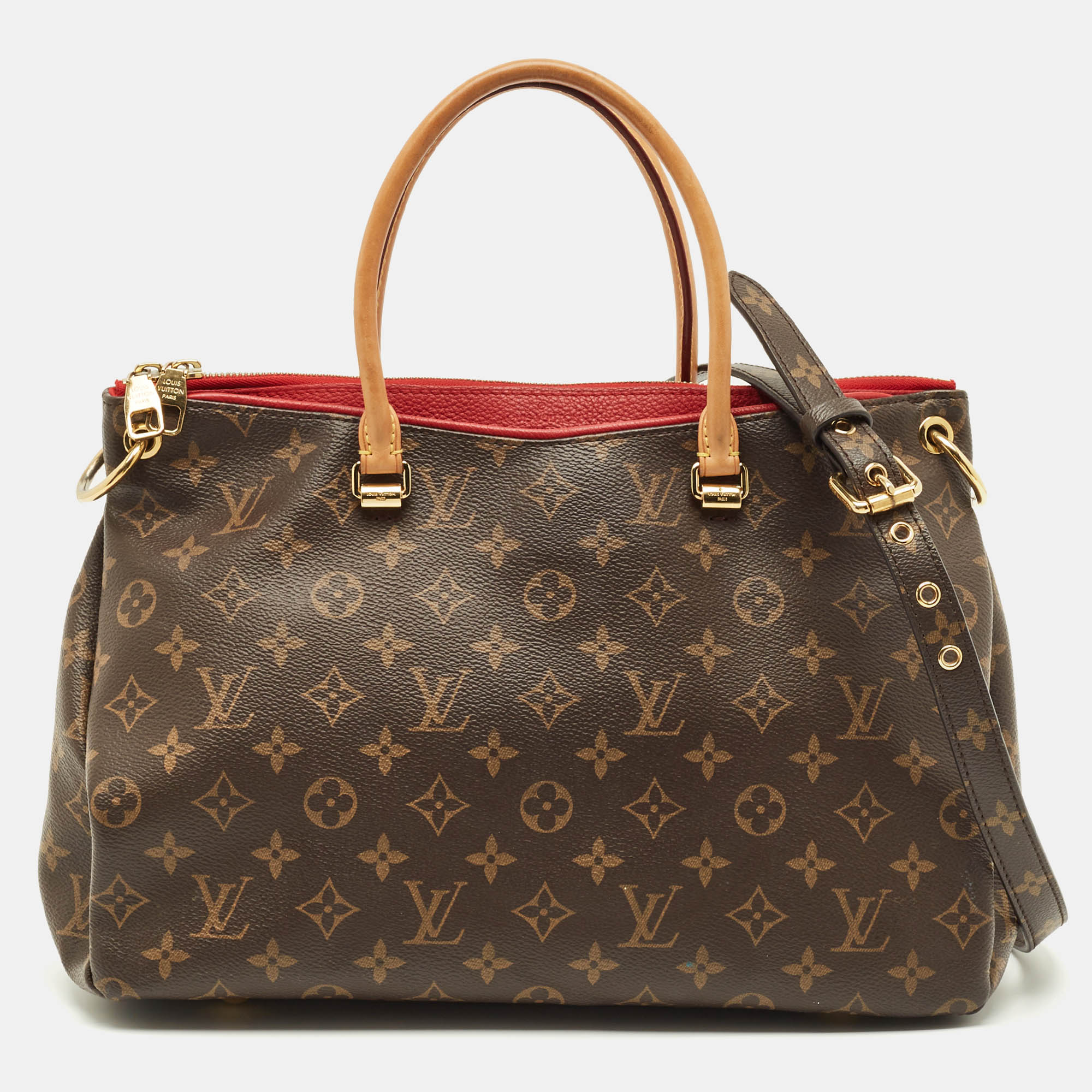 

Louis Vuitton Pallas MM Cherry Monogram Canvas Bag, Red
