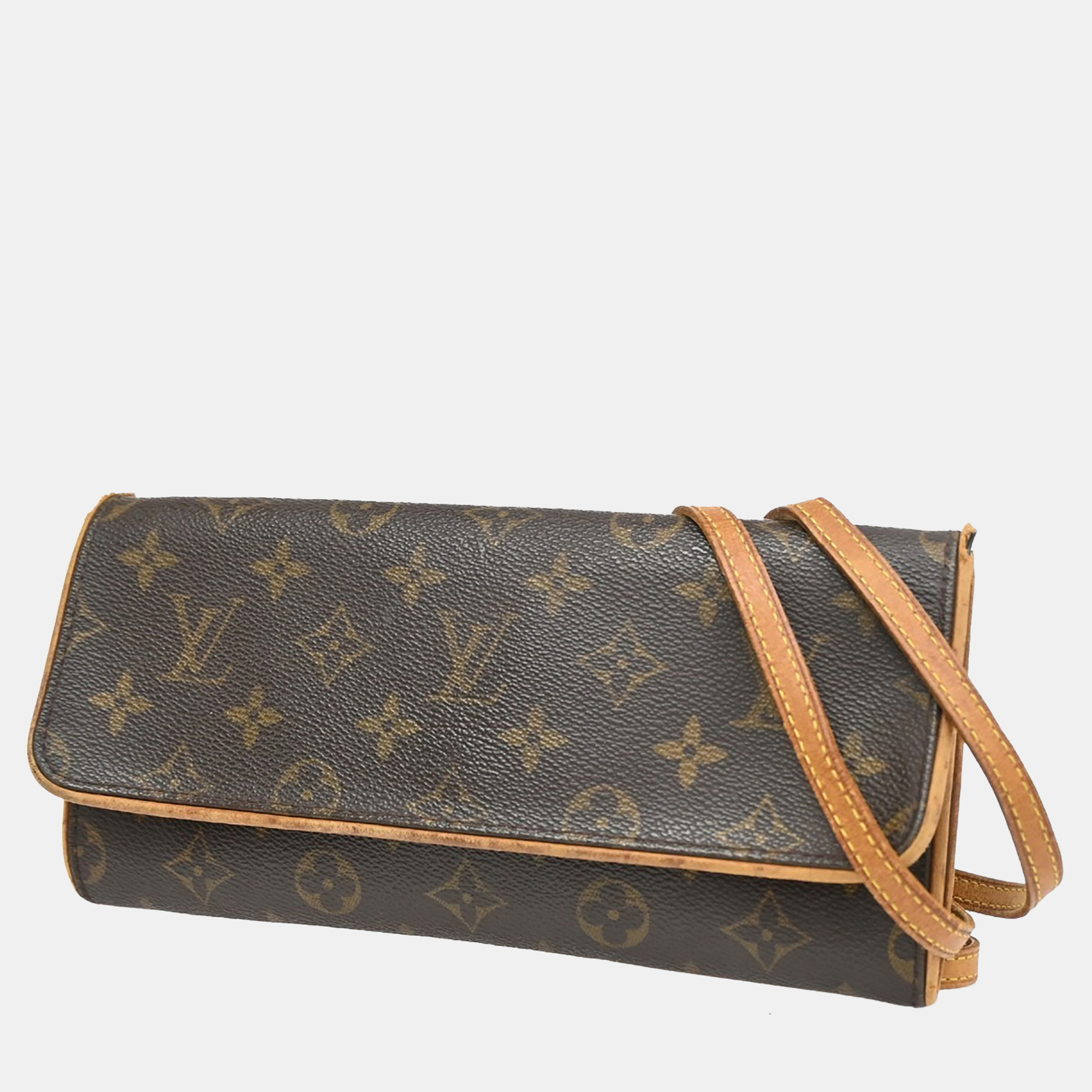 

Louis Vuitton Pochette Twin GM Brown Monogram Canvas Shoulder Bag