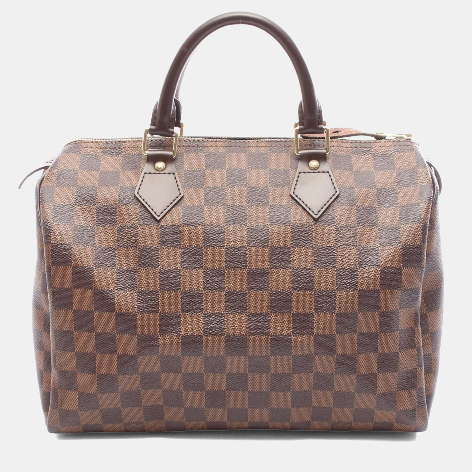 

Louis Vuitton Speedy 30 Damier Ebene Coated Canvas Top Handle Bag, Brown