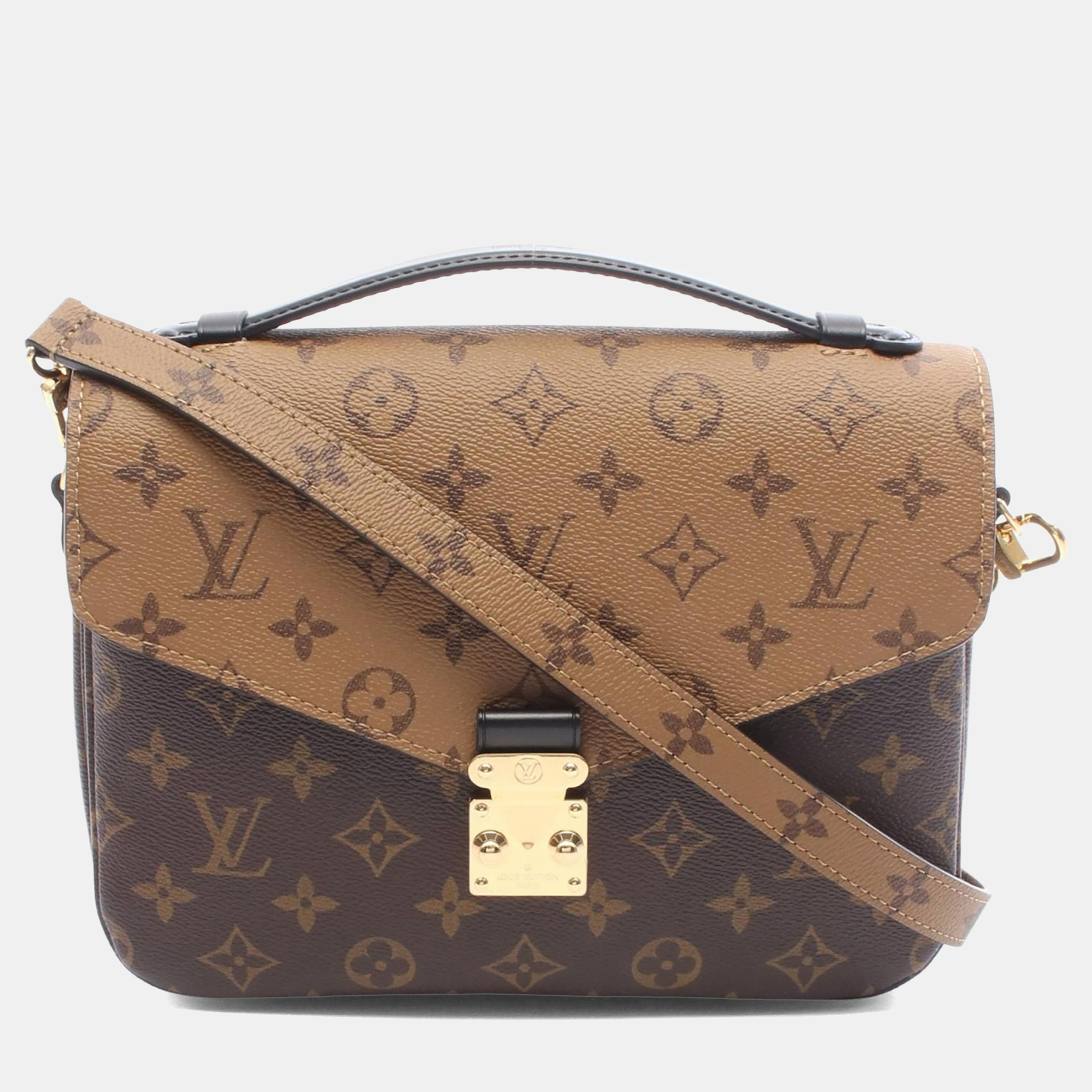 

Louis Vuitton Pochette Metis MM Monogram Reverse Canvas Crossbody Bag, Brown