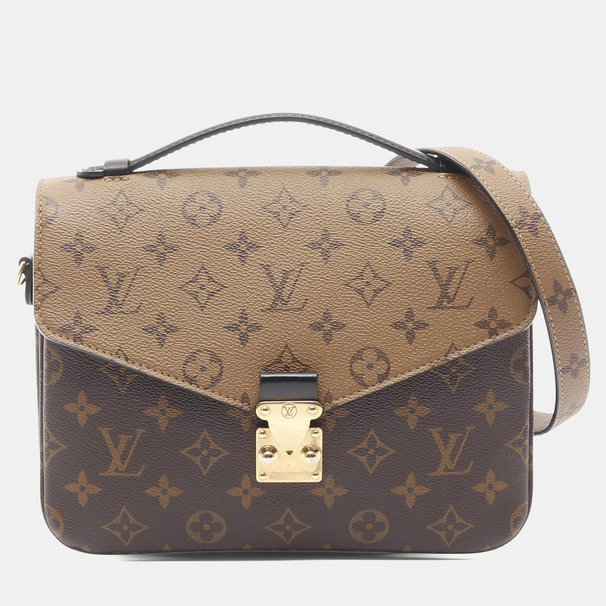 

Louis Vuitton Pochette Metis MM Monogram Reverse Canvas Crossbody Bag, Black