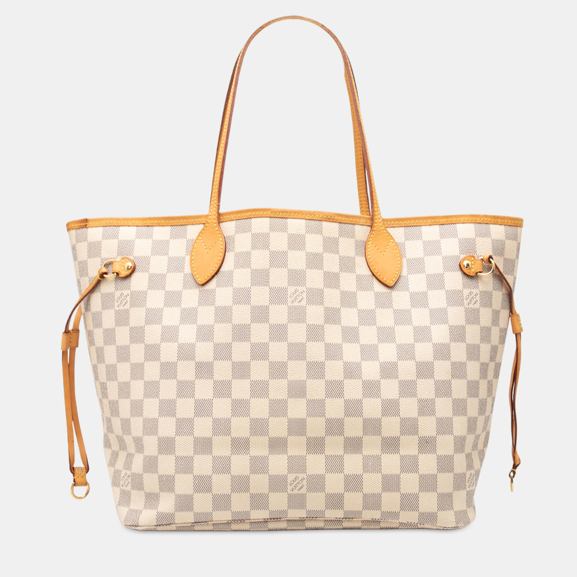 

Louis Vuitton White Damier Azur Neverfull MM
