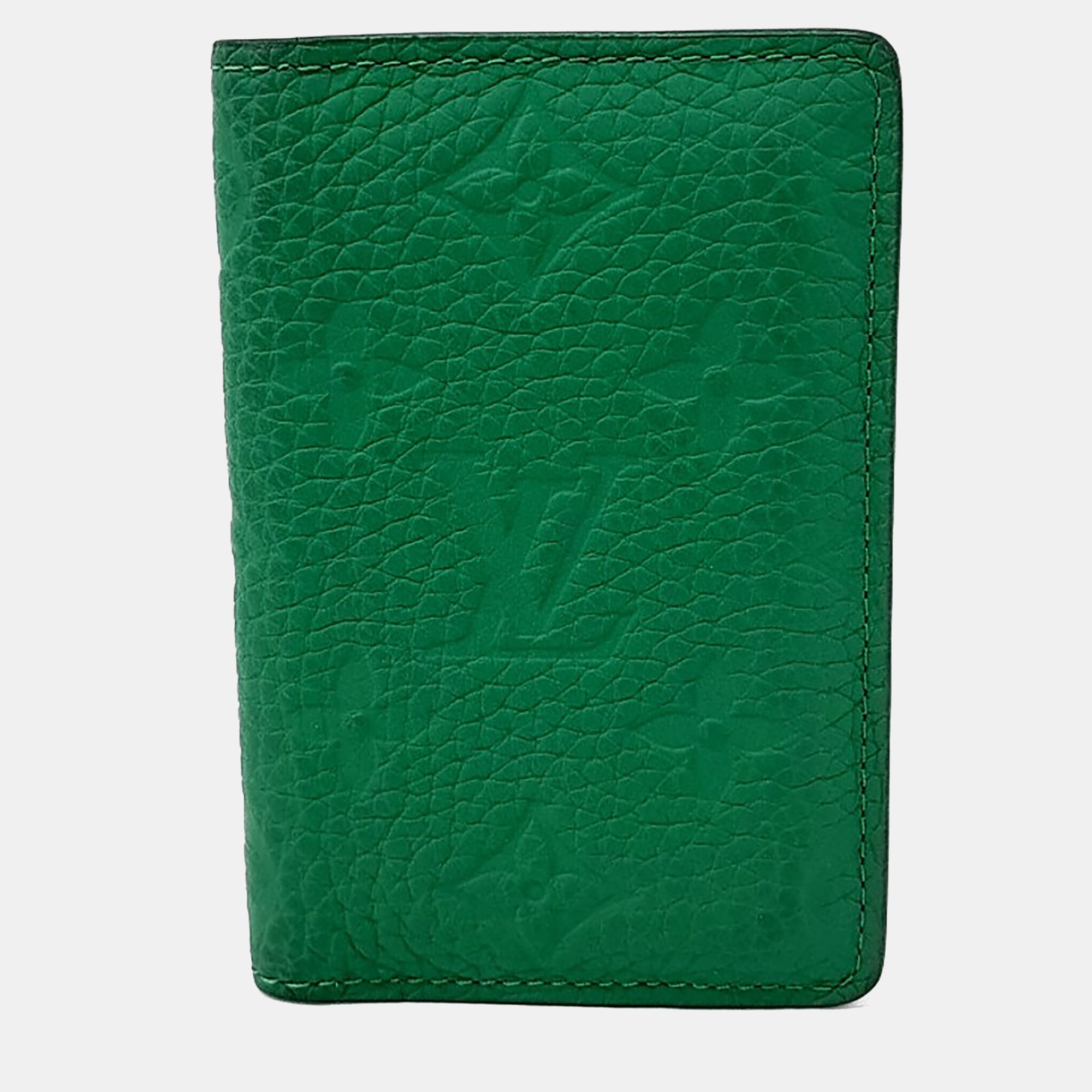 

Louis Vuitton Green Leather Pocket Organizer