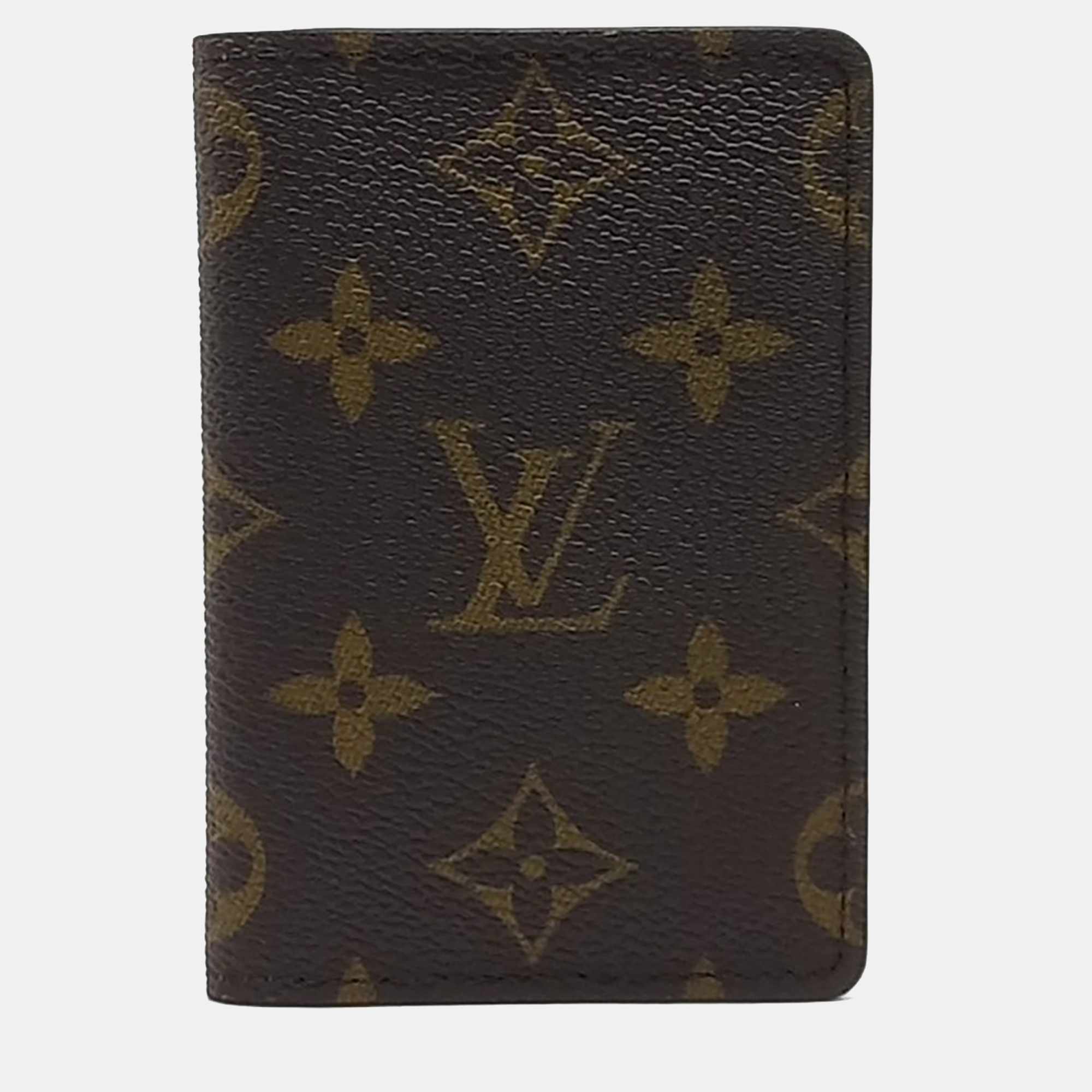

Louis Vuitton Brown Leather Pocket Organizer