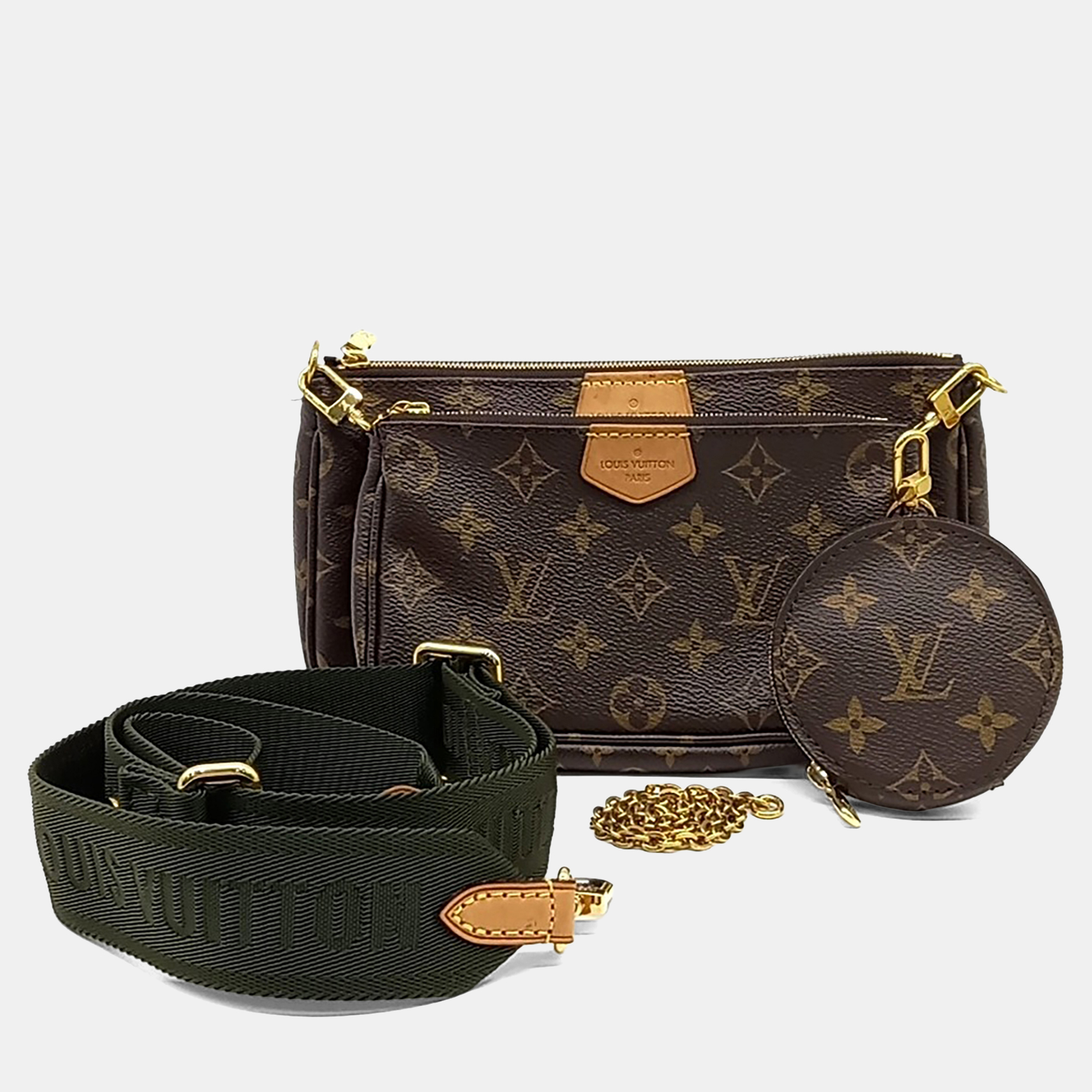 

Louis Vuitton Brown Coated Canvas and Leather Monogram Multi Pochette Accessory