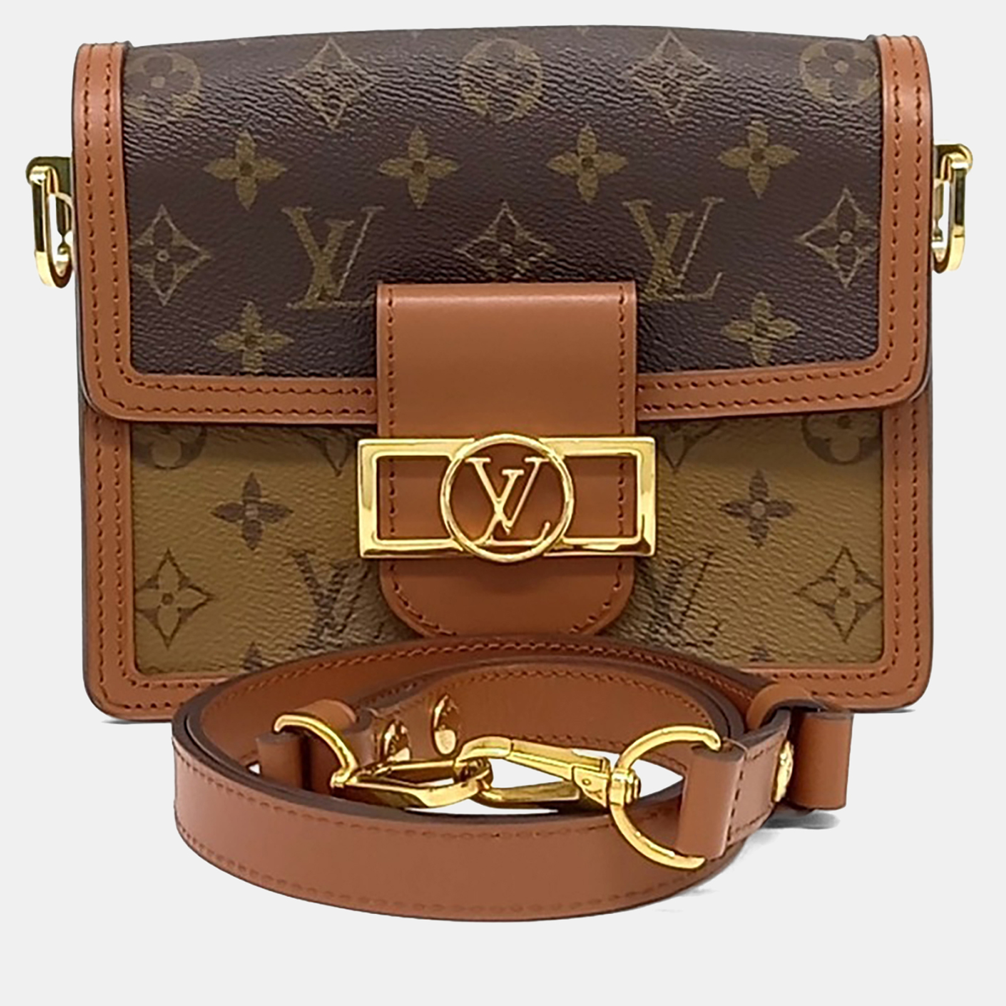 

Louis Vuitton Brown Leather and PVC Mini Dauphine