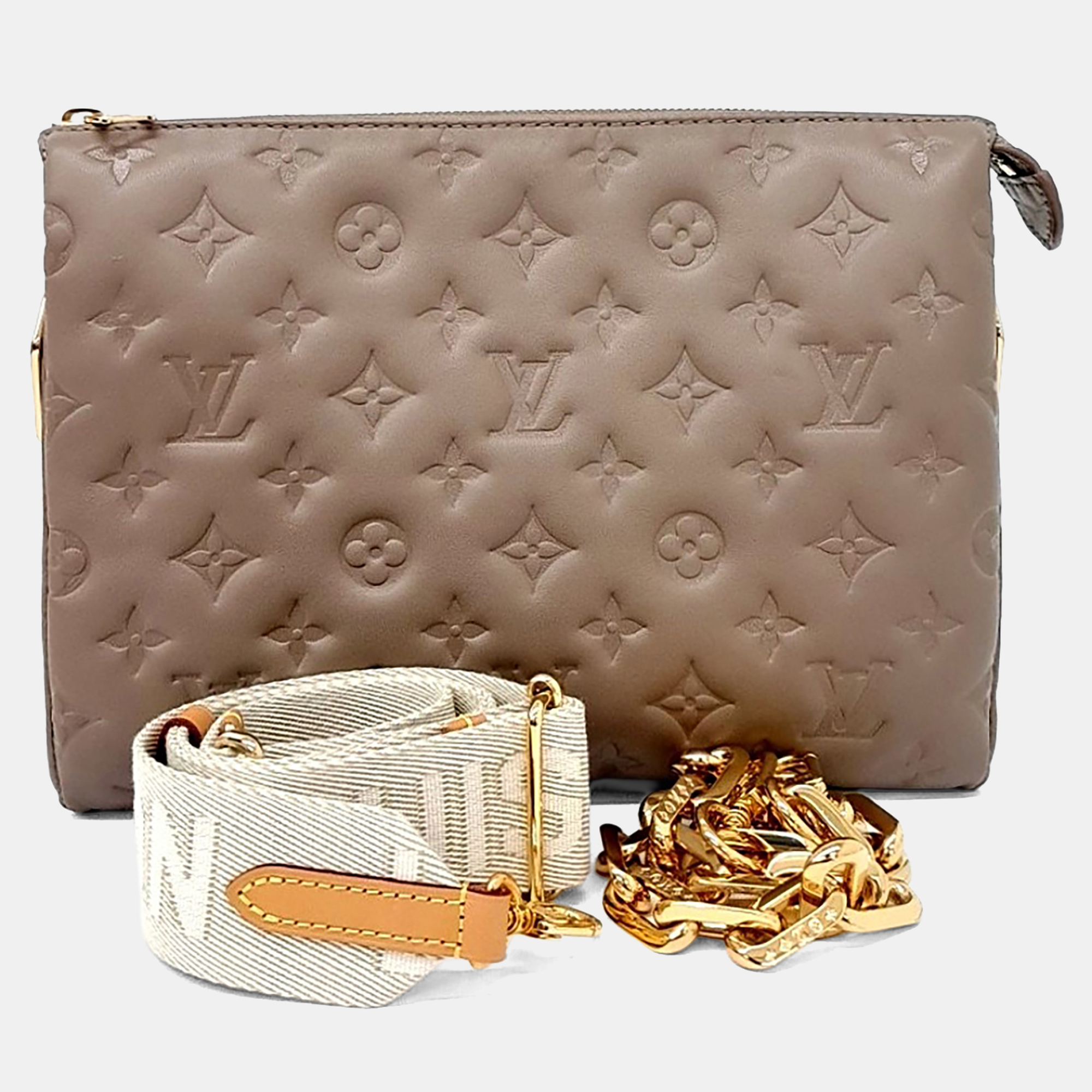 

Louis Vuitton Brown Leather Cousin PM