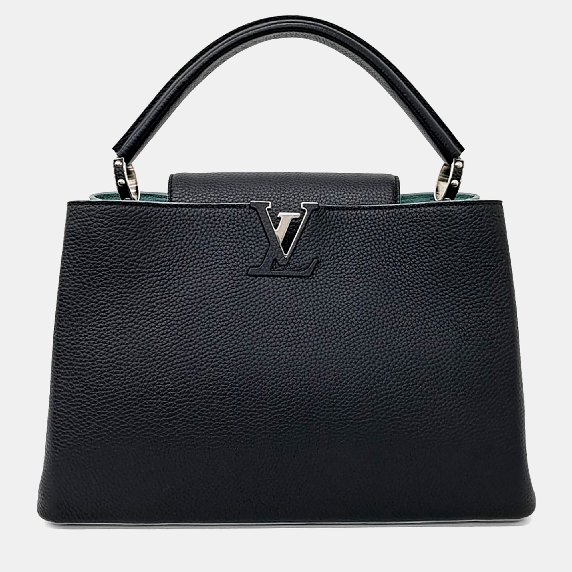

Louis Vuitton Black Leather Capucines MM