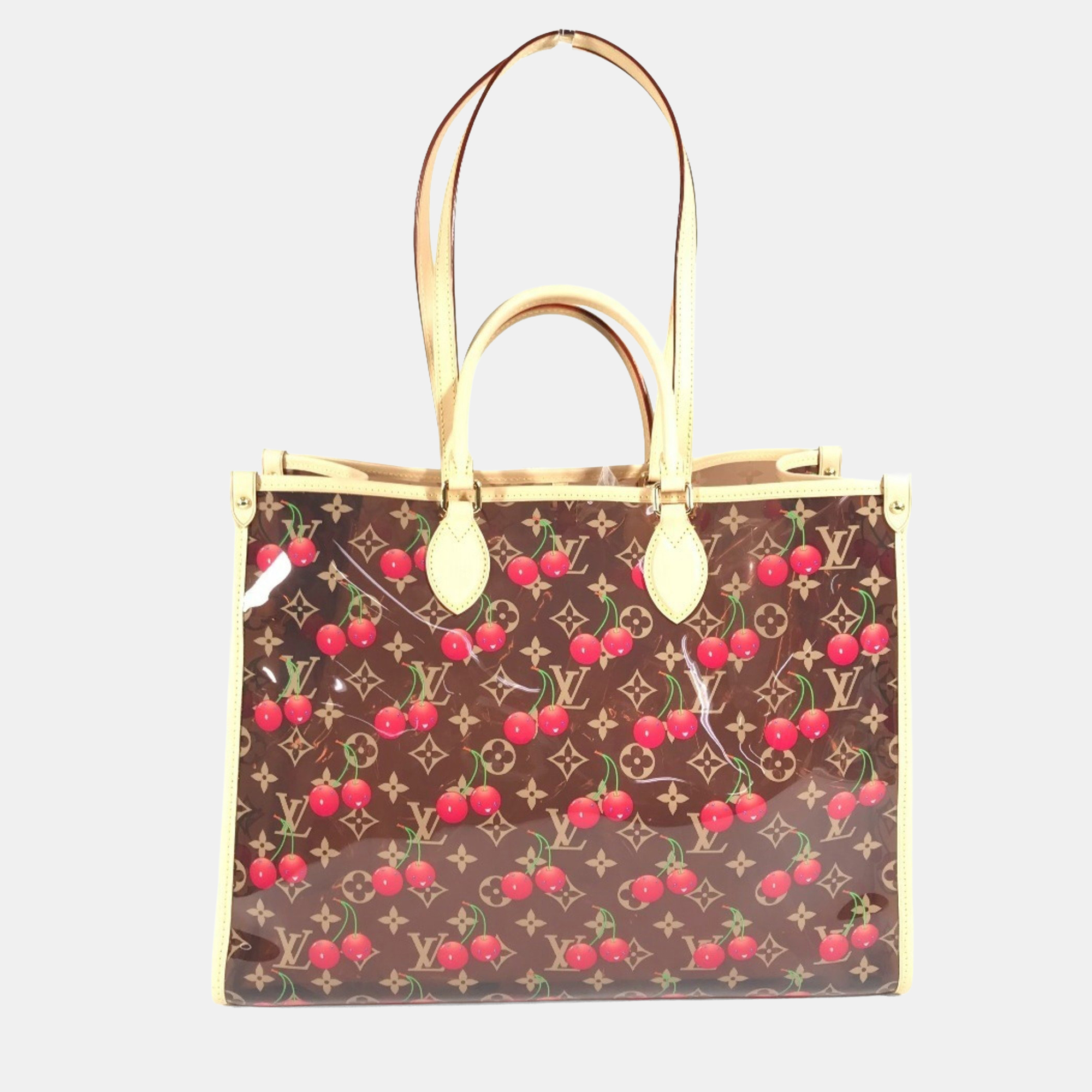 

Louis Vuitton Monogram On The Go Gm By Takashi Murakami Brown Leather Shoulder Bag
