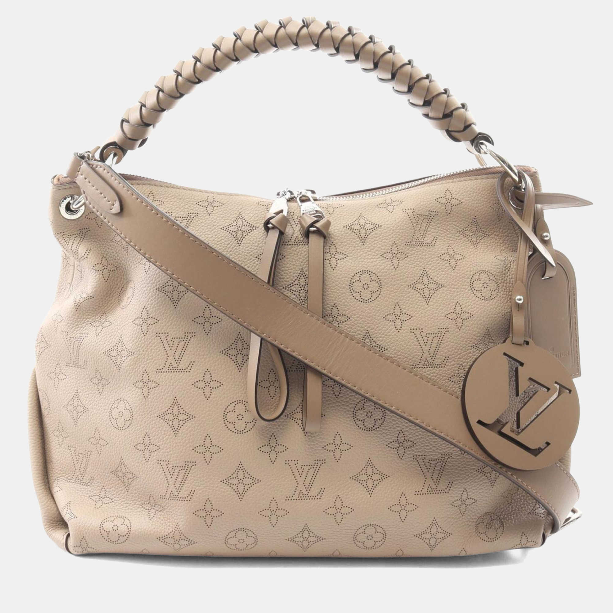 

Louis Vuitton Louis Vuitton Beauvre Hobo Handbag Leather Mahina Beige