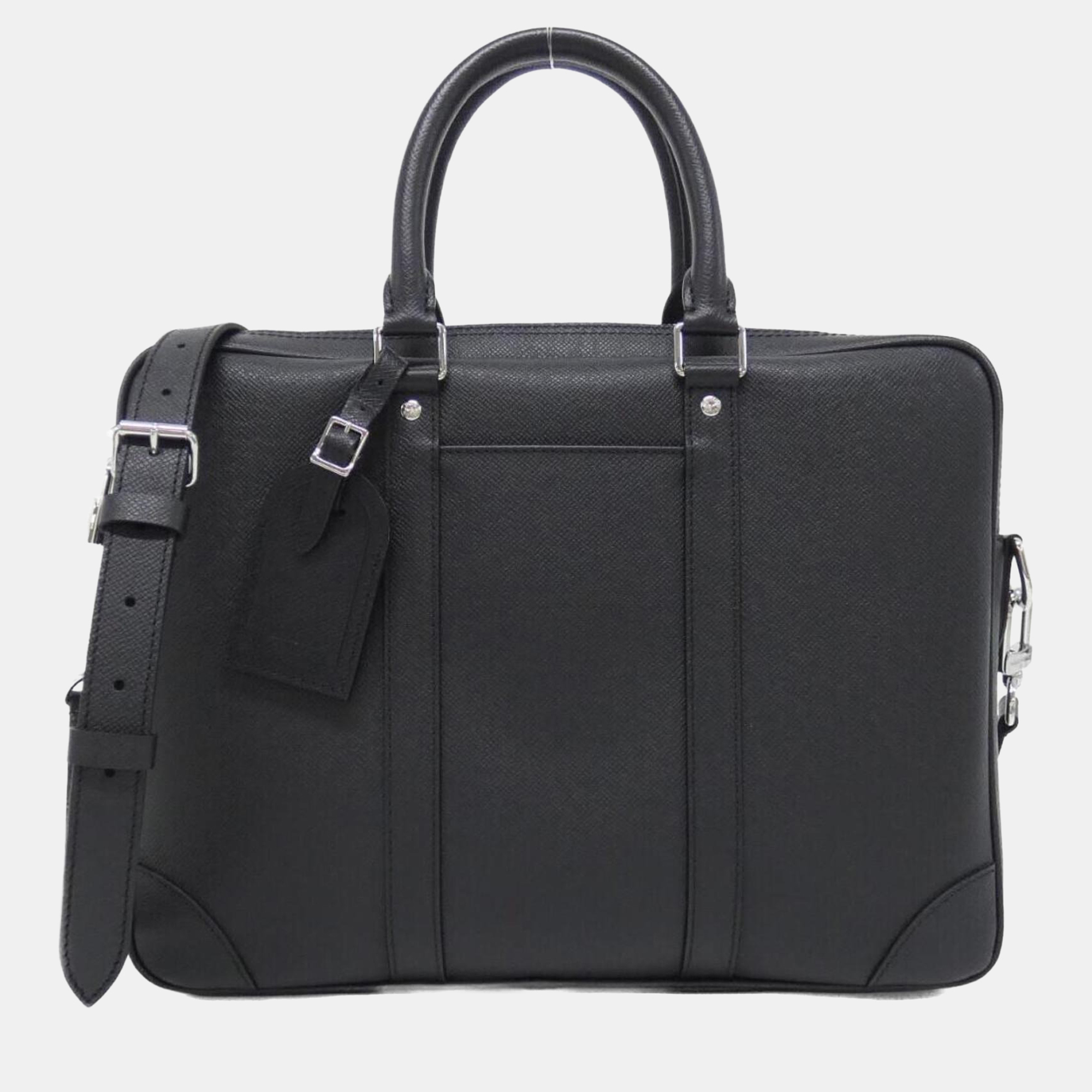 

Louis Vuitton Taiga Porto Document Voyage Handbag, Black