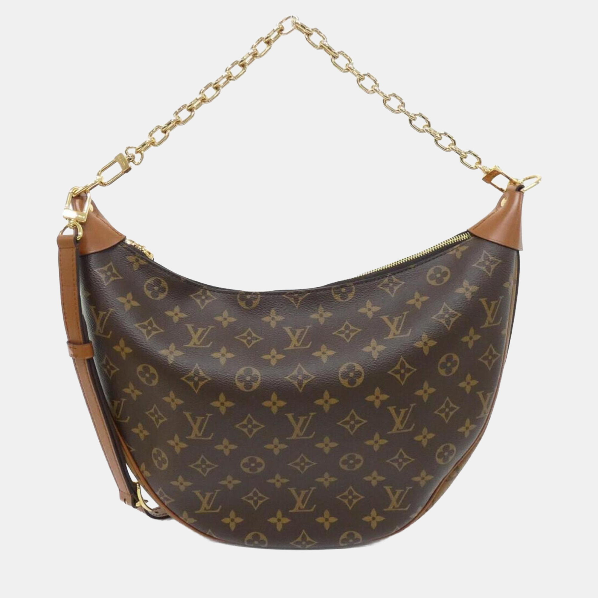 

Louis Vuitton Monogram Reverse Loop Hobo Shoulder Bag, Brown