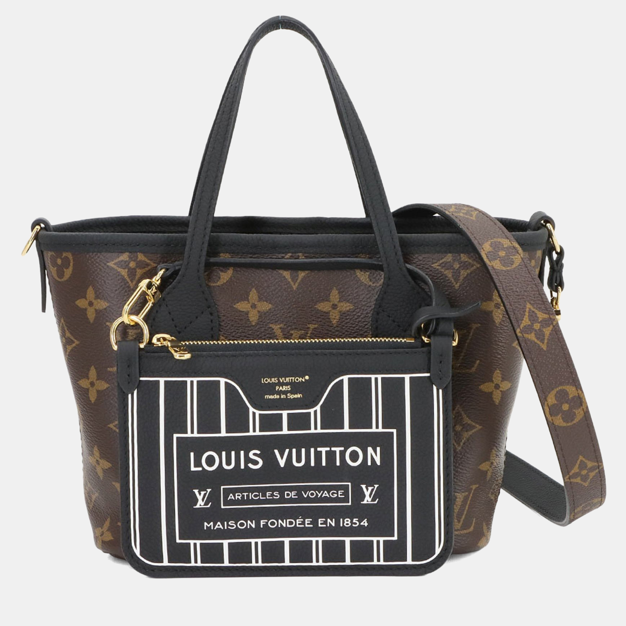 

Louis Vuitton Monogram Neverfull Inside Out Bb 2-Way Hand/Shoulder Bag Noir, Brown