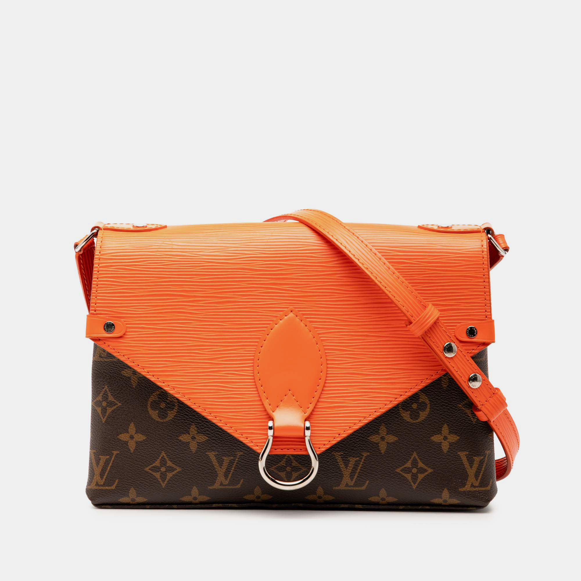 

Louis Vuitton Brown Orange Monogram Epi Saint Michel