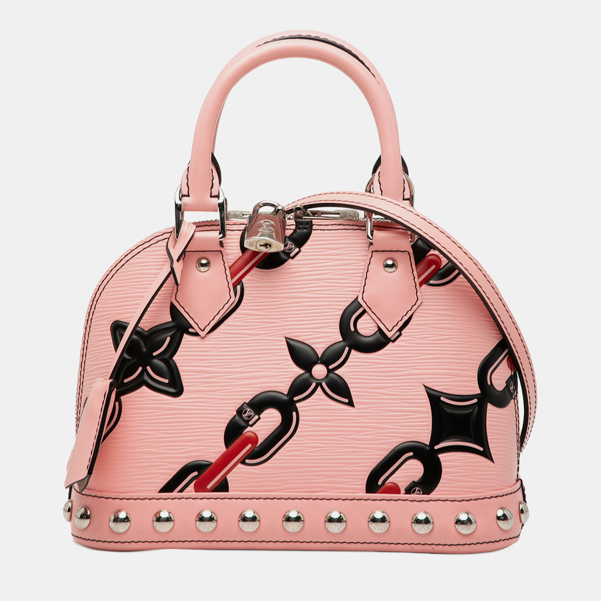 

Louis Vuitton Pink Epi Chain Flower Alma BB
