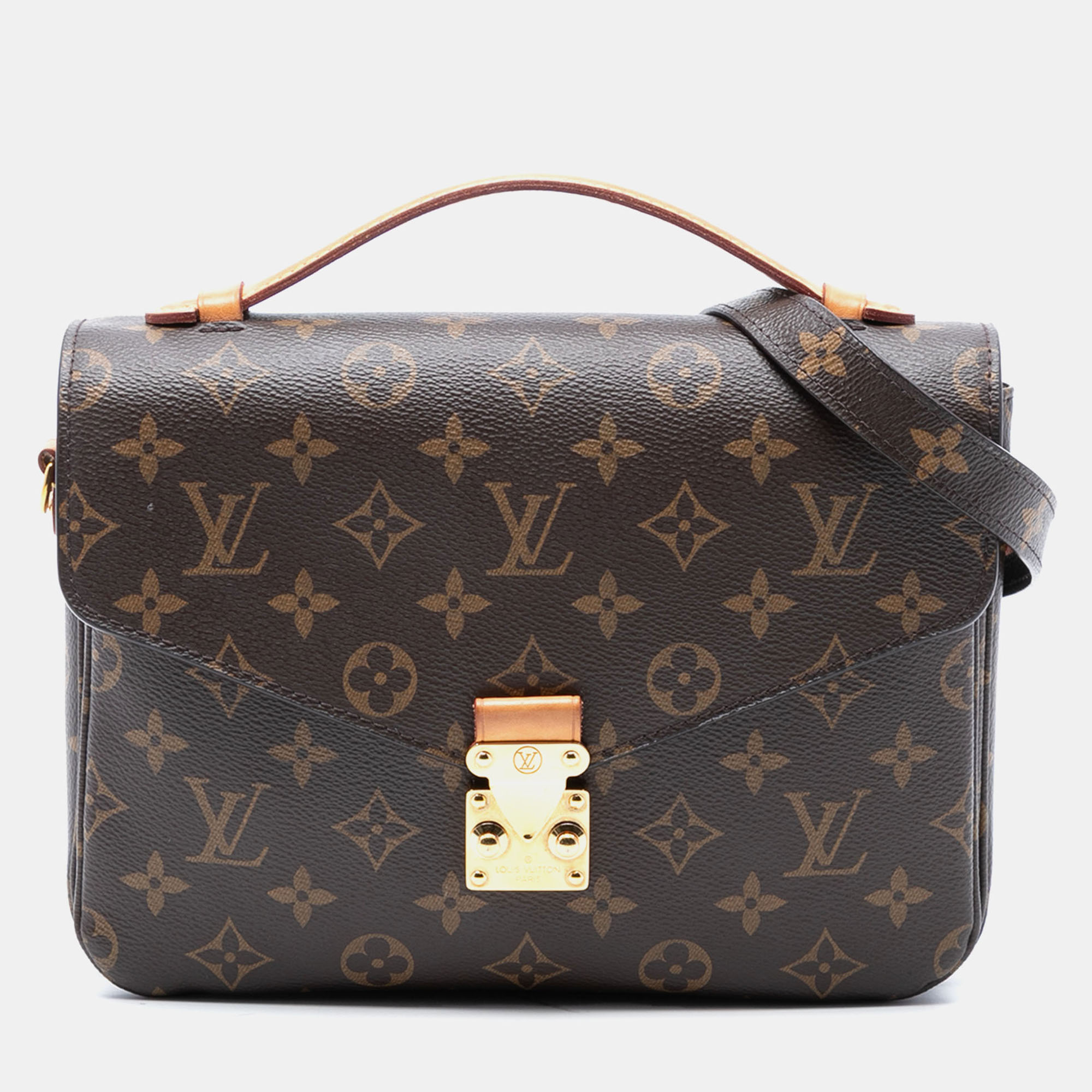 

Louis Vuitton Brown Monogram Pochette Metis