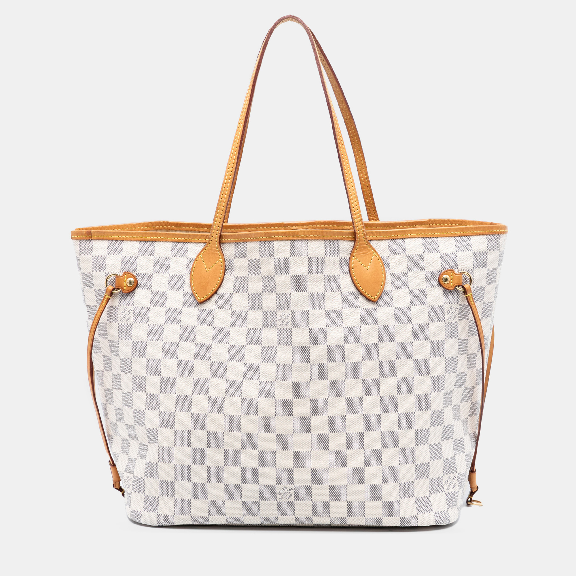 

Louis Vuitton White Damier Azur Neverfull MM