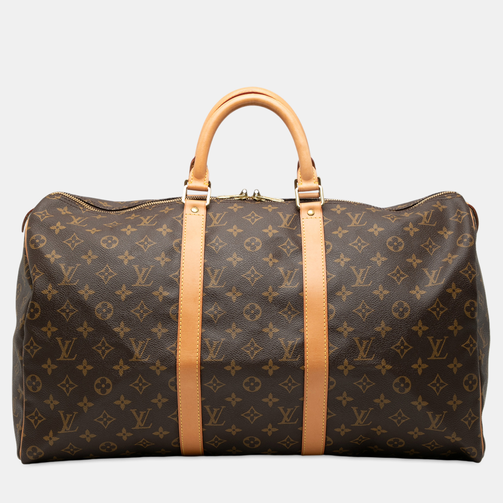 

Louis Vuitton Brown Monogram Keepall 50