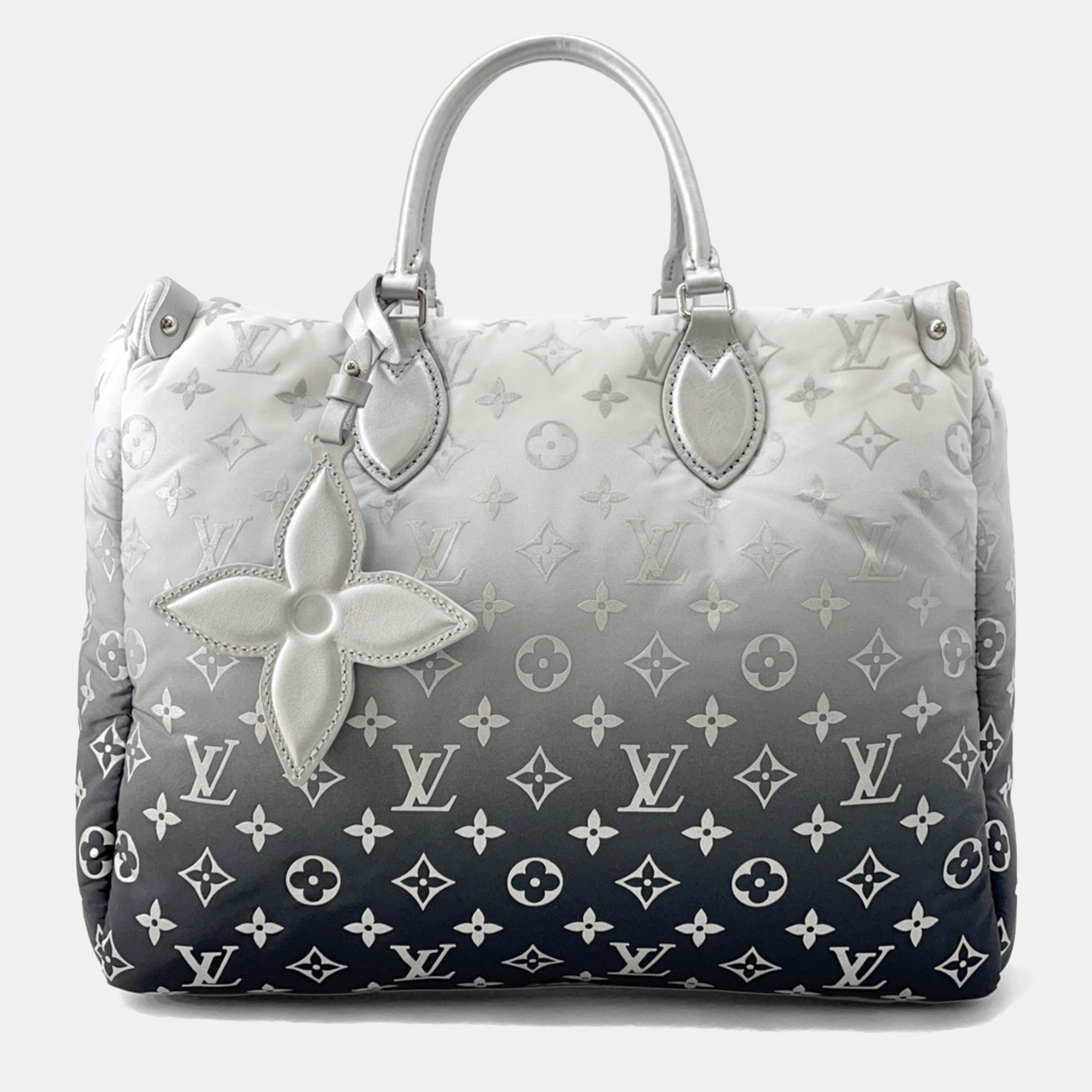

Louis Vuitton Monogram Nylon Tote Bag Ski On-The-Go Mm White, Black