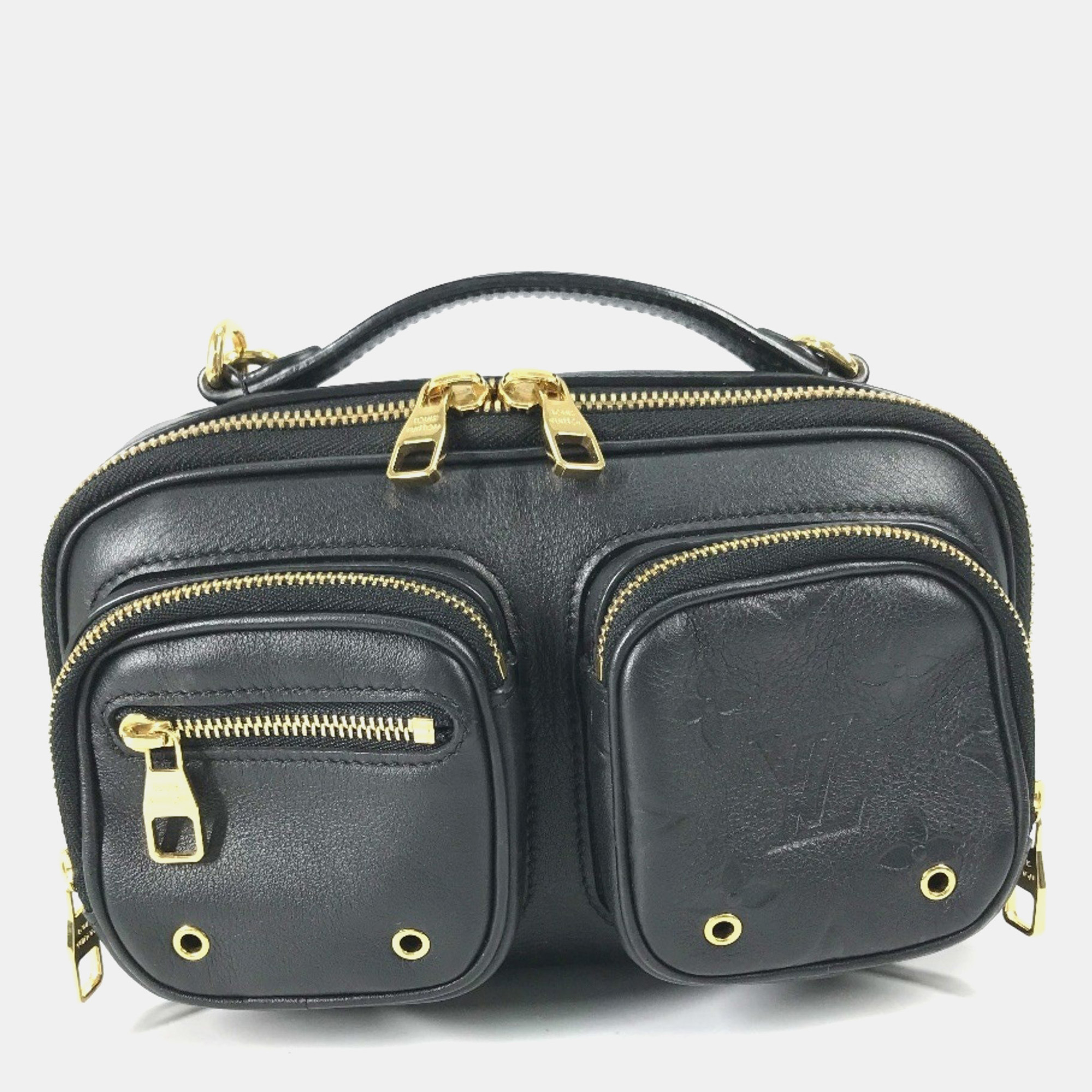 

Louis Vuitton Monogram Utility Crossbody Pochette Shoulder Bag In Black Leather