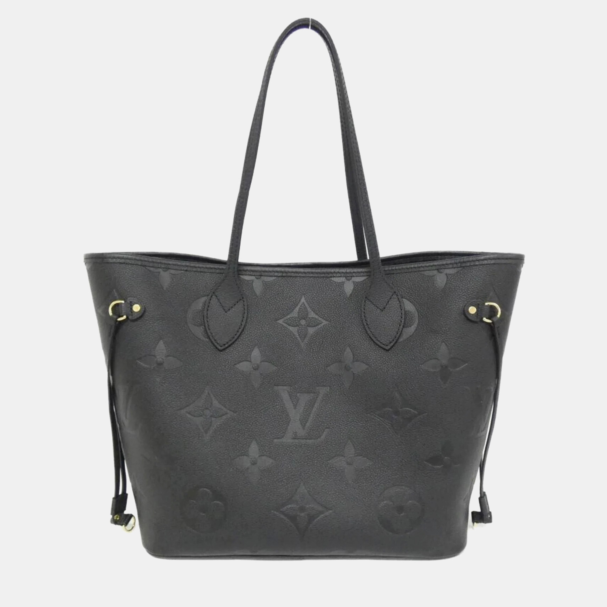 

Louis Vuitton Monogram Empreinte Neverfull Mm Handbag, Black