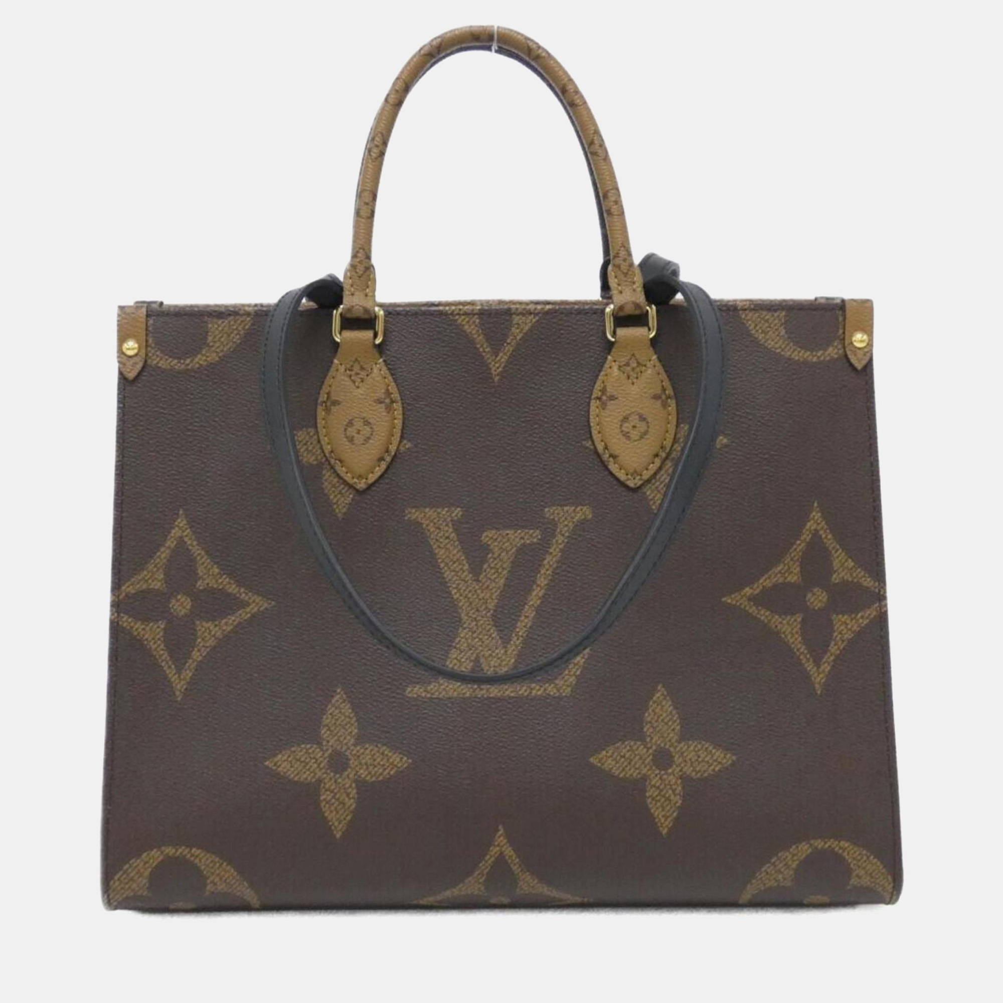 

Louis Vuitton Monogram Giant On-The-Go Mm Handbag, Brown