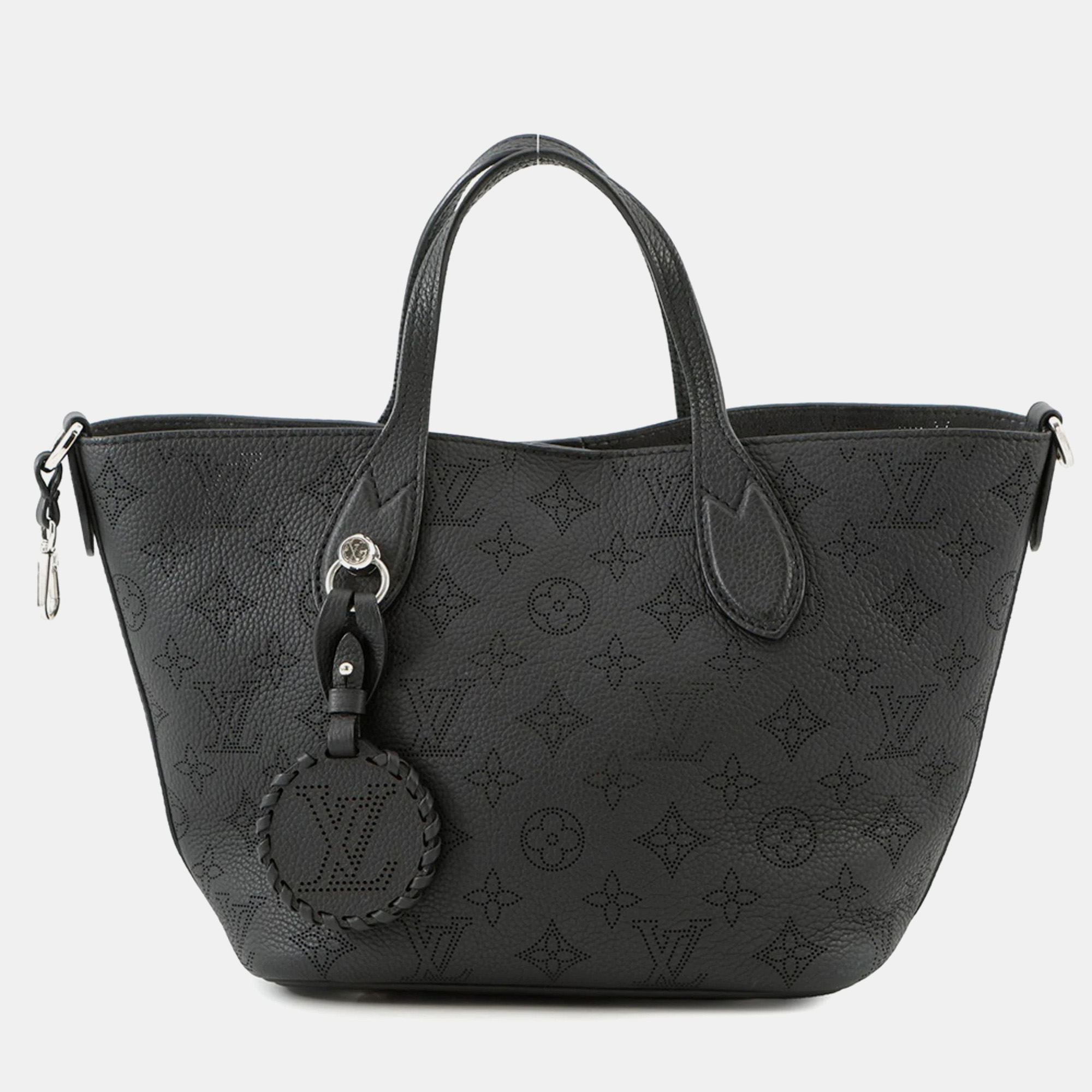 

Louis Vuitton Monogram Mahina Blossom Pm Handbag Black