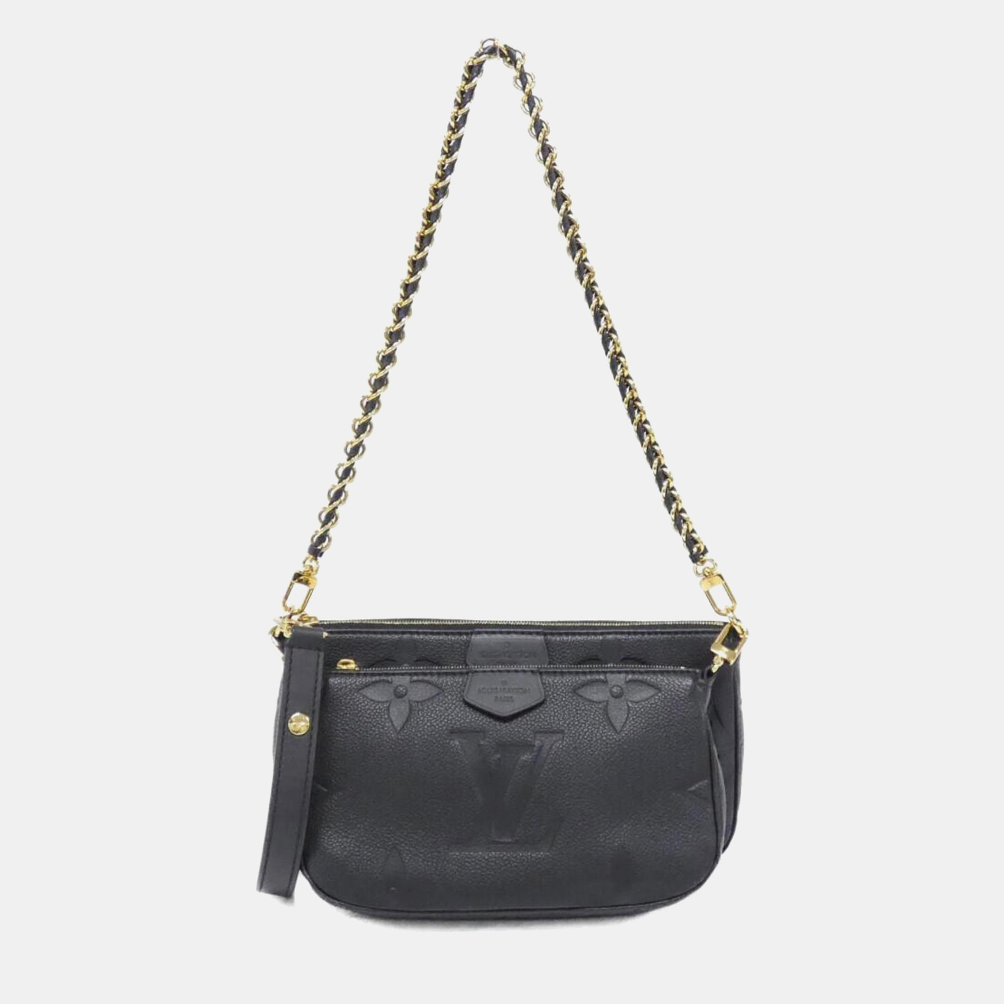 

Louis Vuitton Monogram Empreinte Multi Pochette Accessoires Shoulder Bag, Black