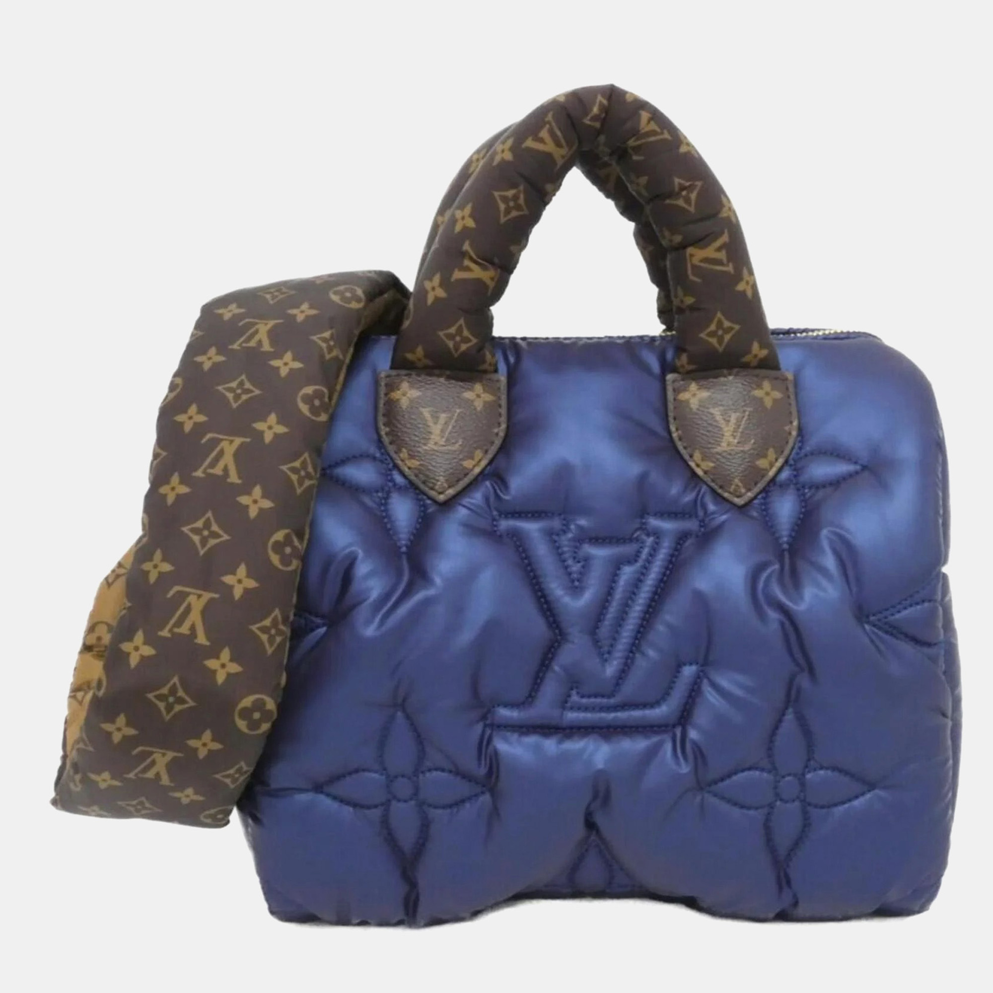 

Louis Vuitton Monogram Lv Pillow Speedy Bandouliere  Boston Bag, Navy blue