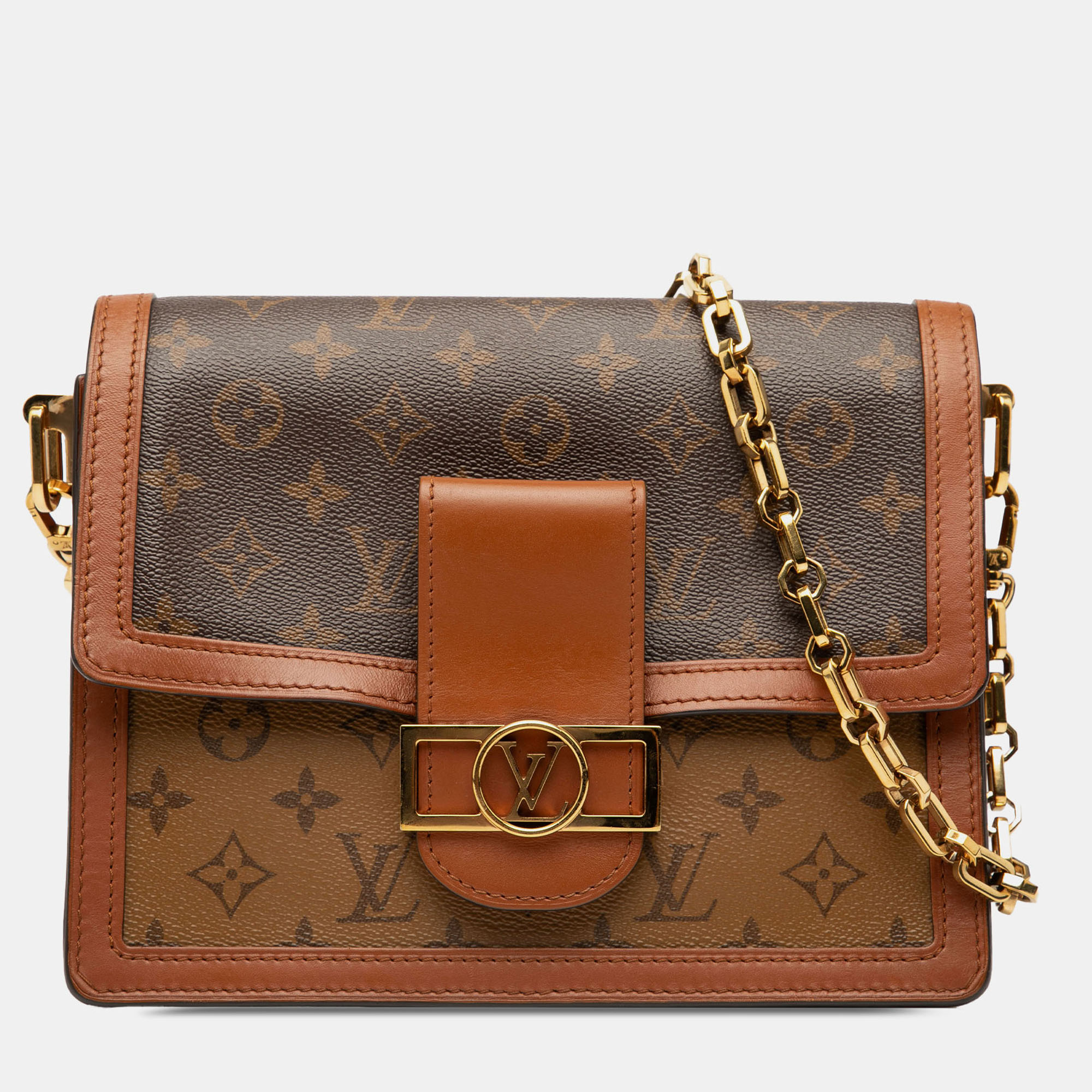 

Louis Vuitton Brown Monogram Reverse Dauphine MM
