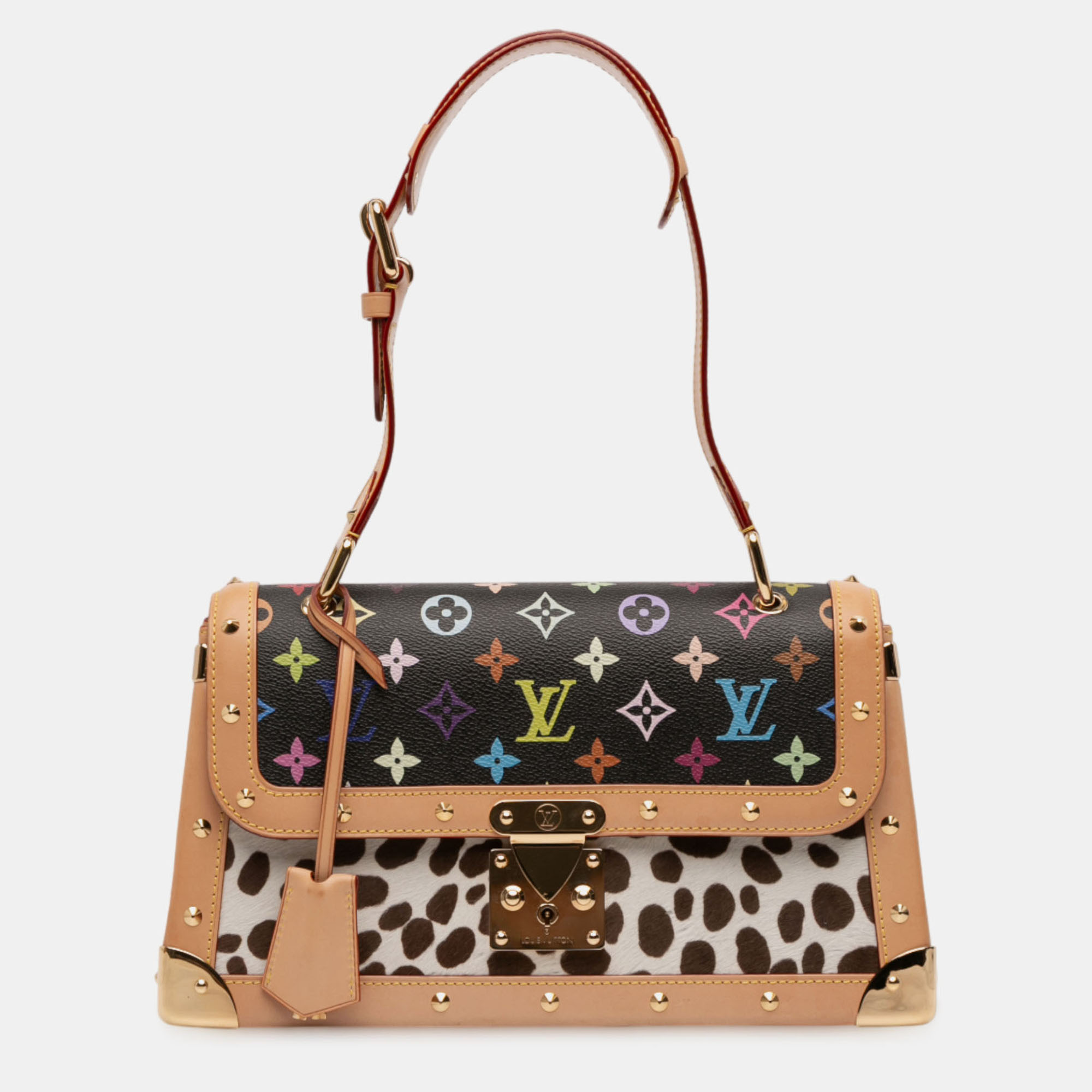 

Louis Vuitton Black Takashi Murakami Monogram Multicolore Dalmatian Sac Rabat