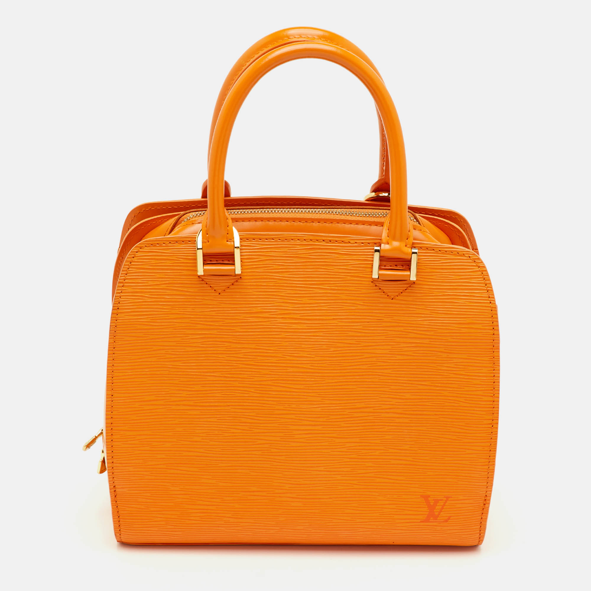 

Louis Vuitton Mandarin PM Pont Neuf Epi Leather Bag, Orange