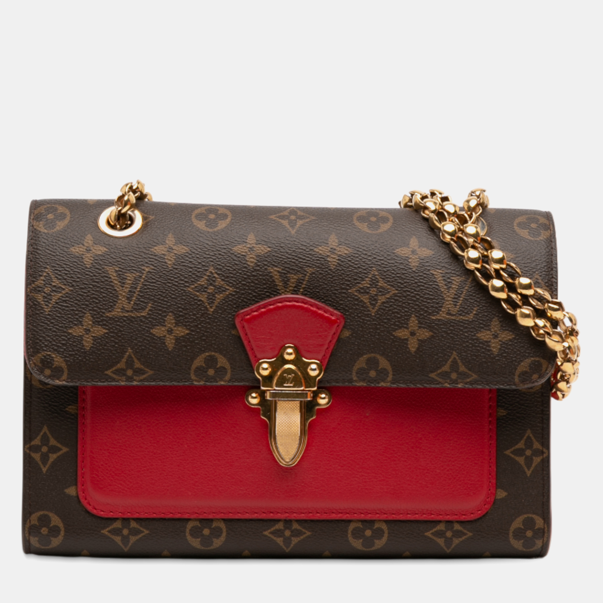 

Louis Vuitton Brown Red Monogram Victoire