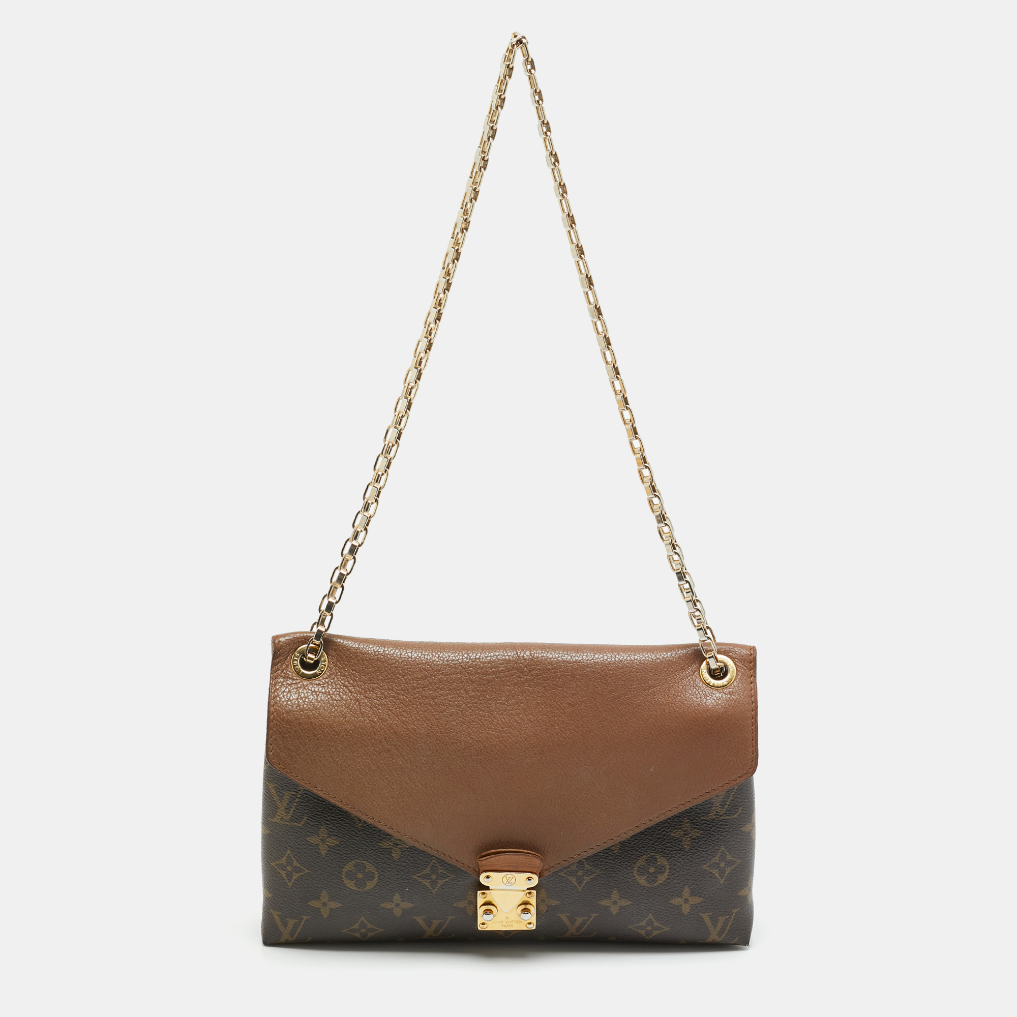 

Louis Vuitton Pallas Havane Monogram Canvas and Leather Chain Bag, Brown
