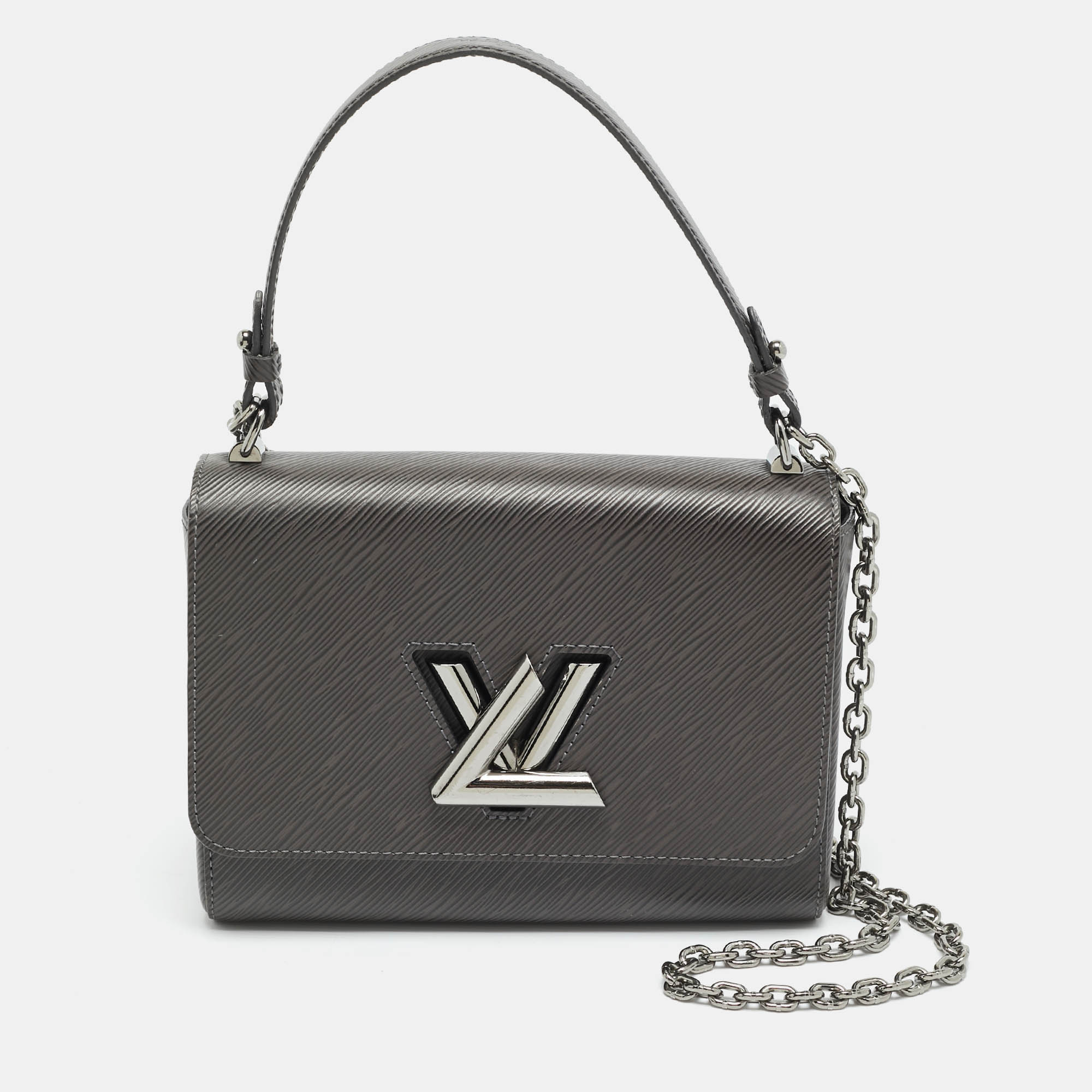 

Louis Vuitton Twist MM Anthracite Nacre Epi Leather Bag, Grey