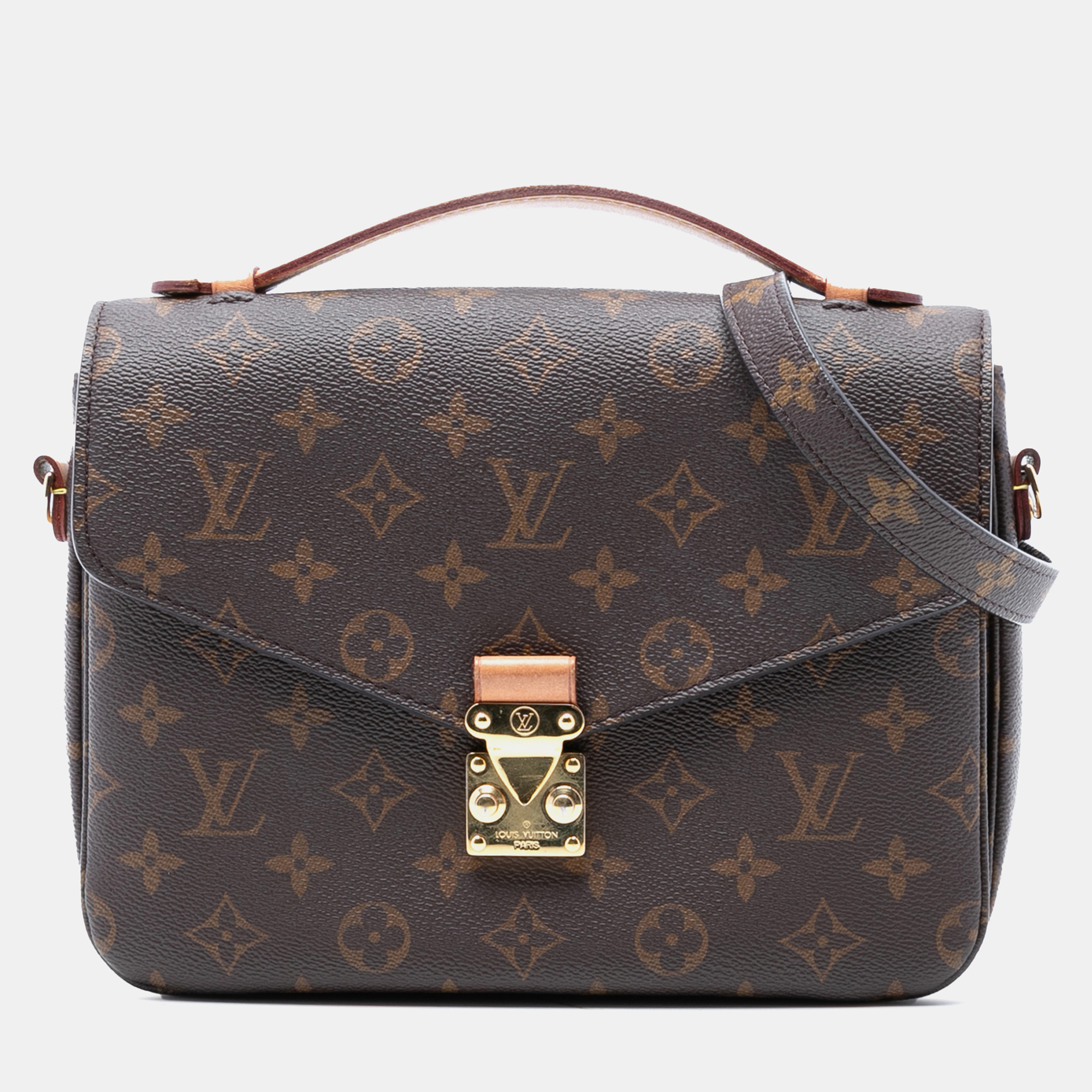 

Louis Vuitton Brown Monogram Pochette Metis