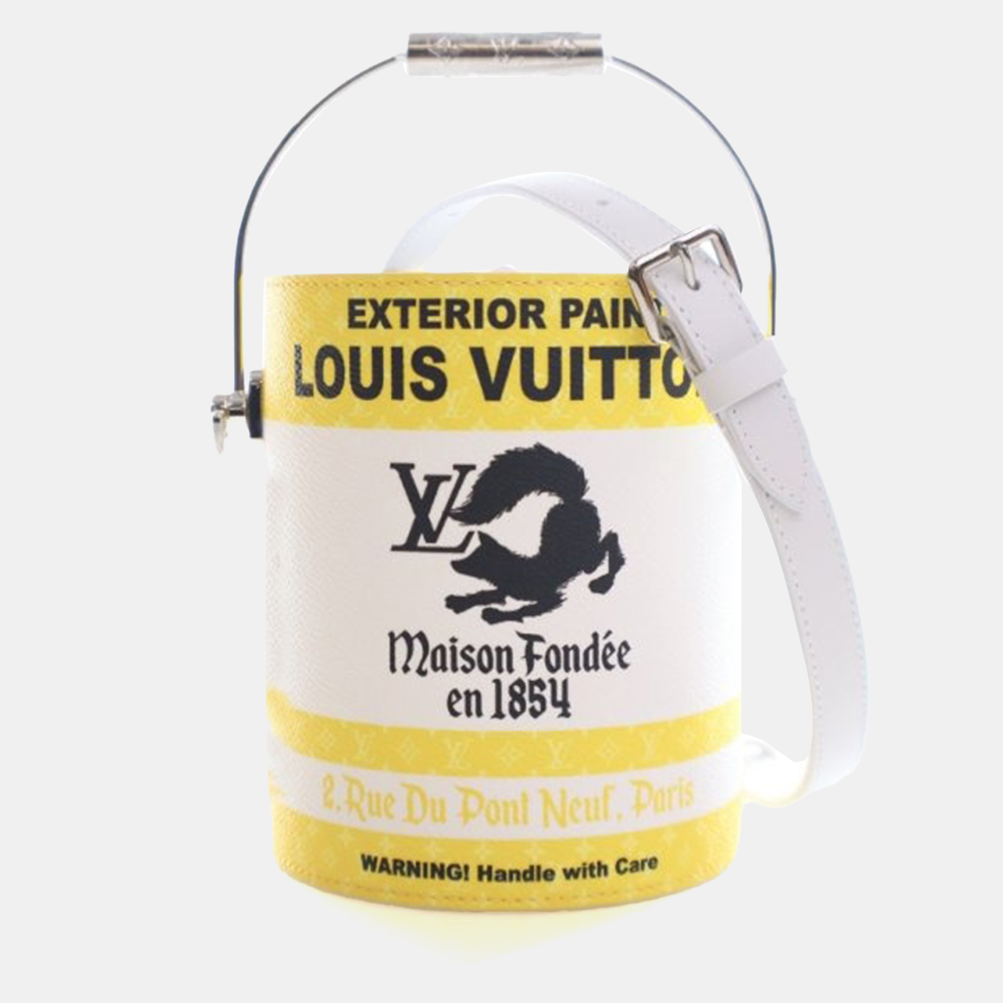 

Louis Vuitton Monogram Paint Can Bag, White