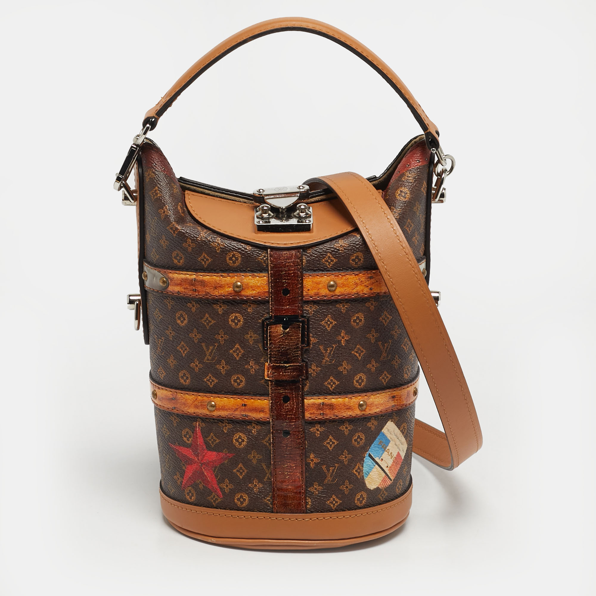 

Louis Vuitton Time Trunk Monogram Canvas Duffle Bag, Brown